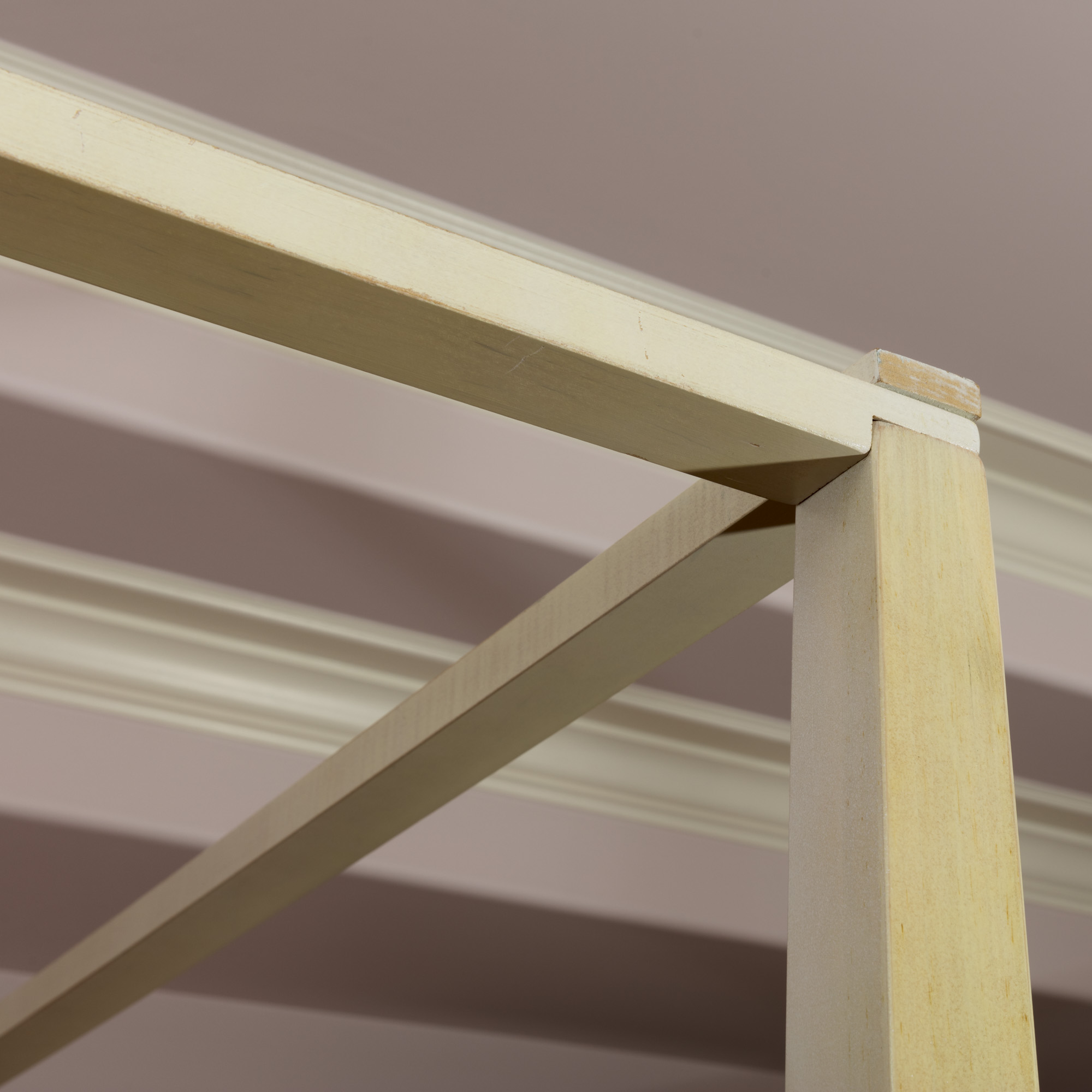 Pine Queen Sized Canopy Poster Bed Frame