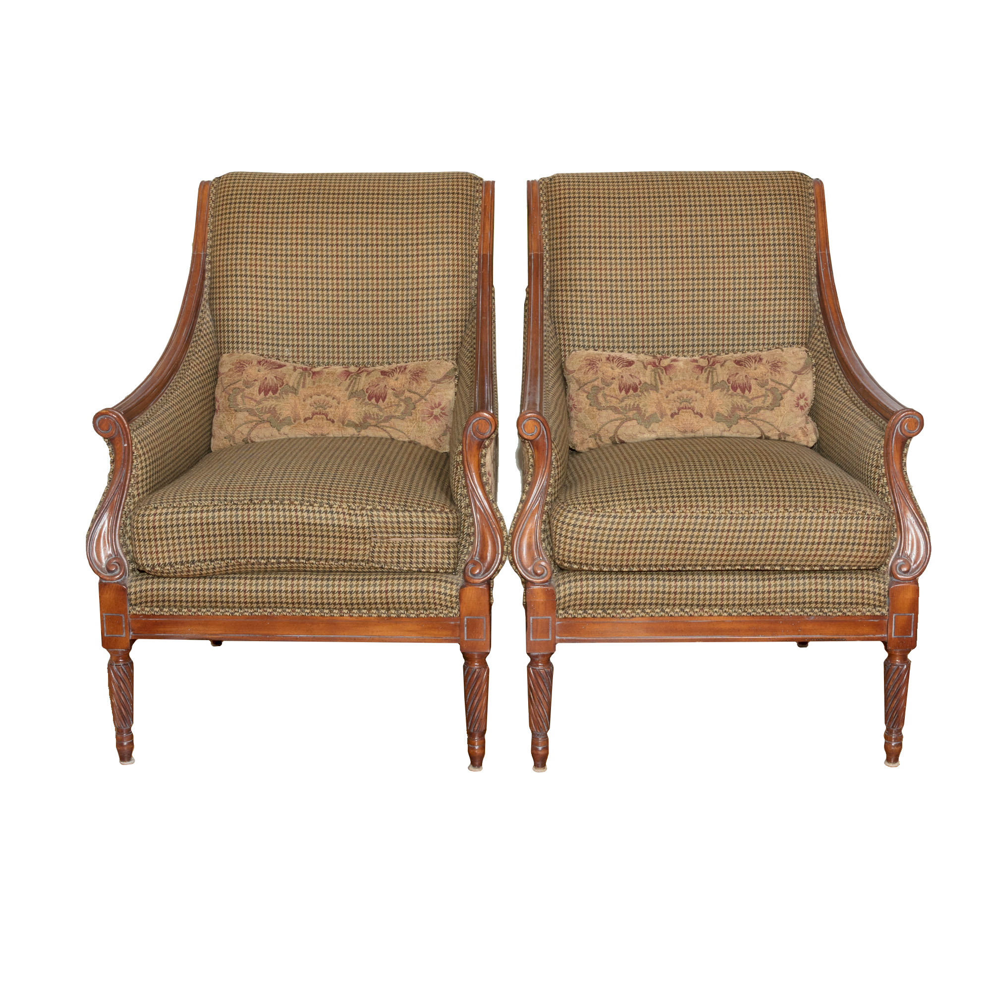 Pair of Sheraton Inspired Chairs by Calico Corners Custom Furniture