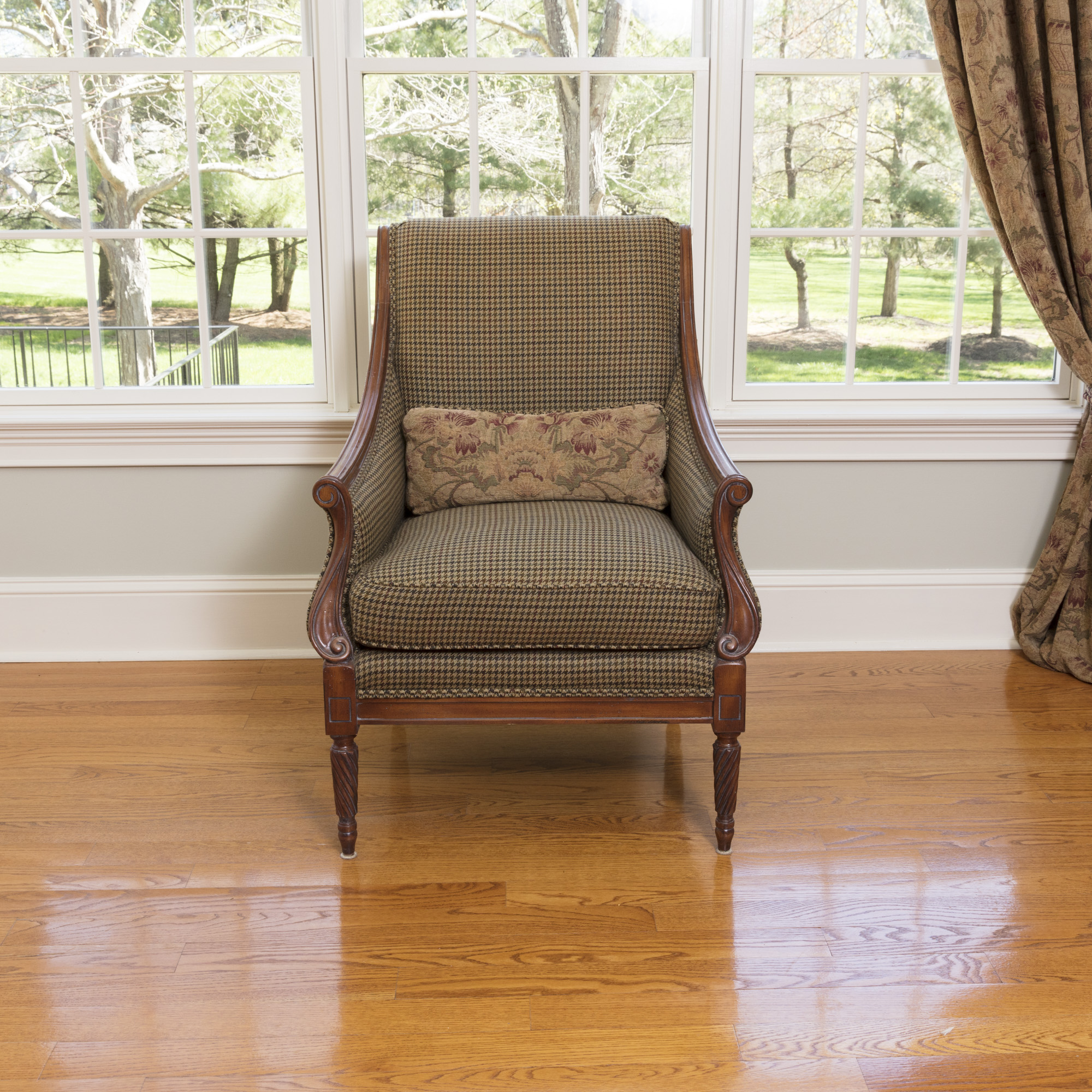 Pair of Sheraton Inspired Chairs by Calico Corners Custom Furniture