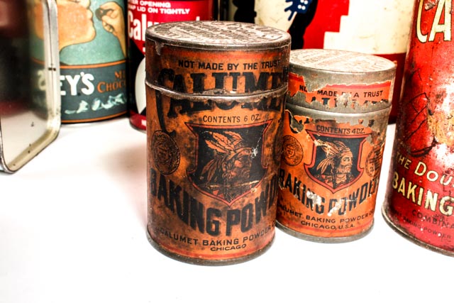 Collection of Vintage and Reproduction Vintage Tins