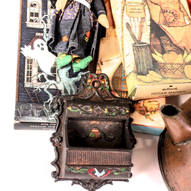 Vintage Early American Style Decor Grouping