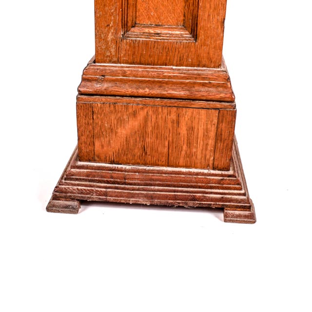 Vintage Newel Post Style Marble Top Plant Stand