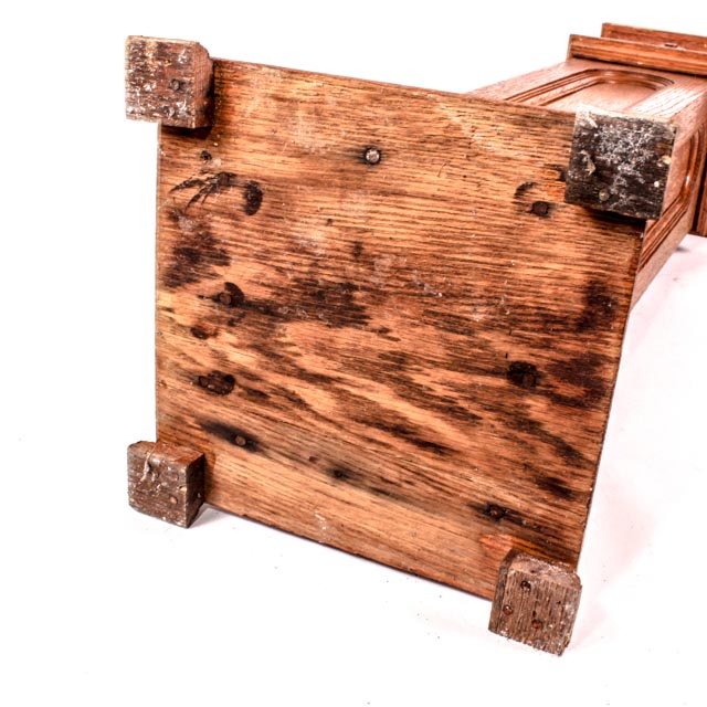 Vintage Newel Post Style Marble Top Plant Stand