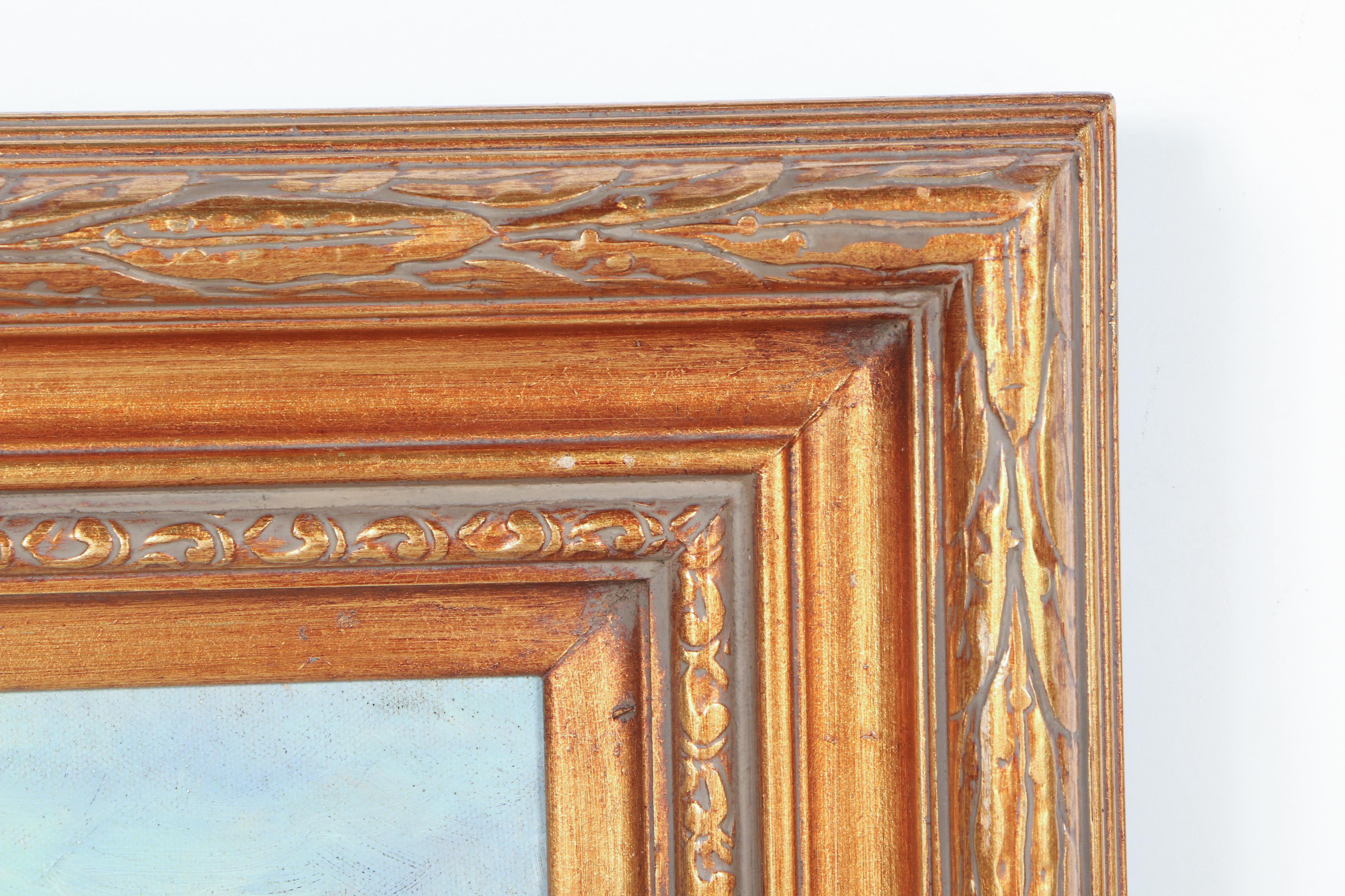 W. Larson Oil Painting on Canvas of a Fox Hunting Scene