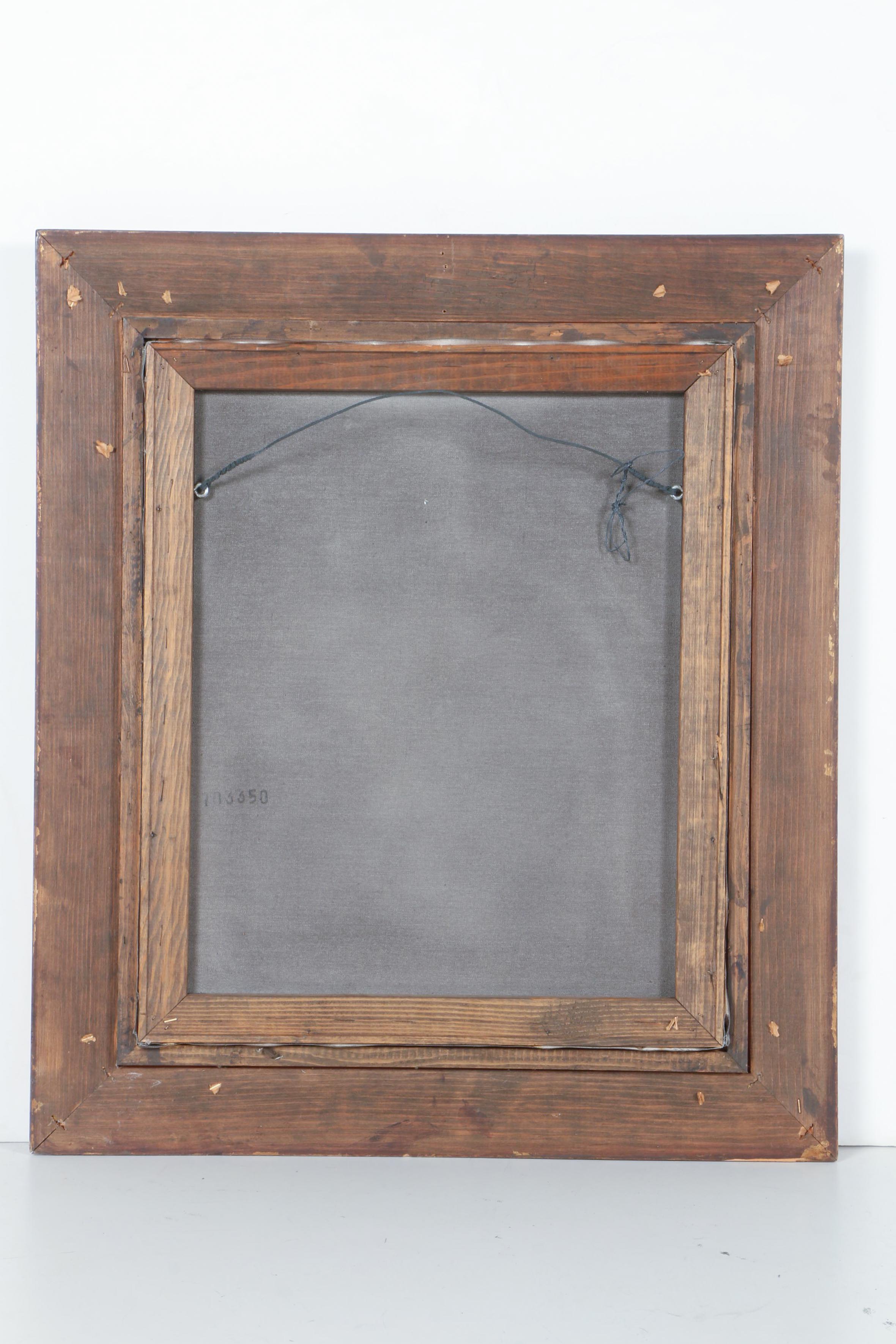 W. Larson Oil Painting on Canvas of a Fox Hunting Scene