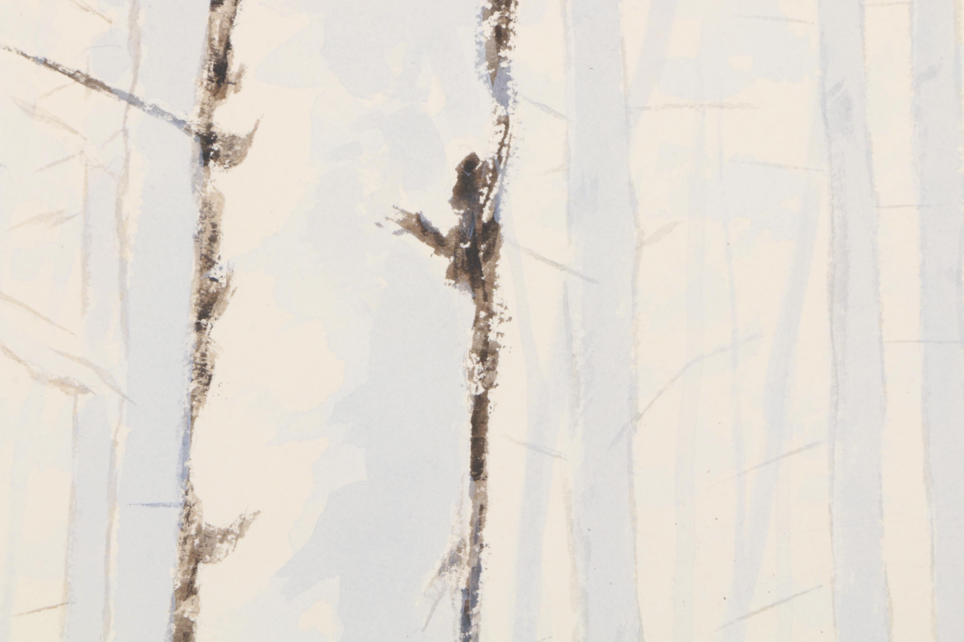 Larry Dodson Watercolor "Lookout Mountain Winter"