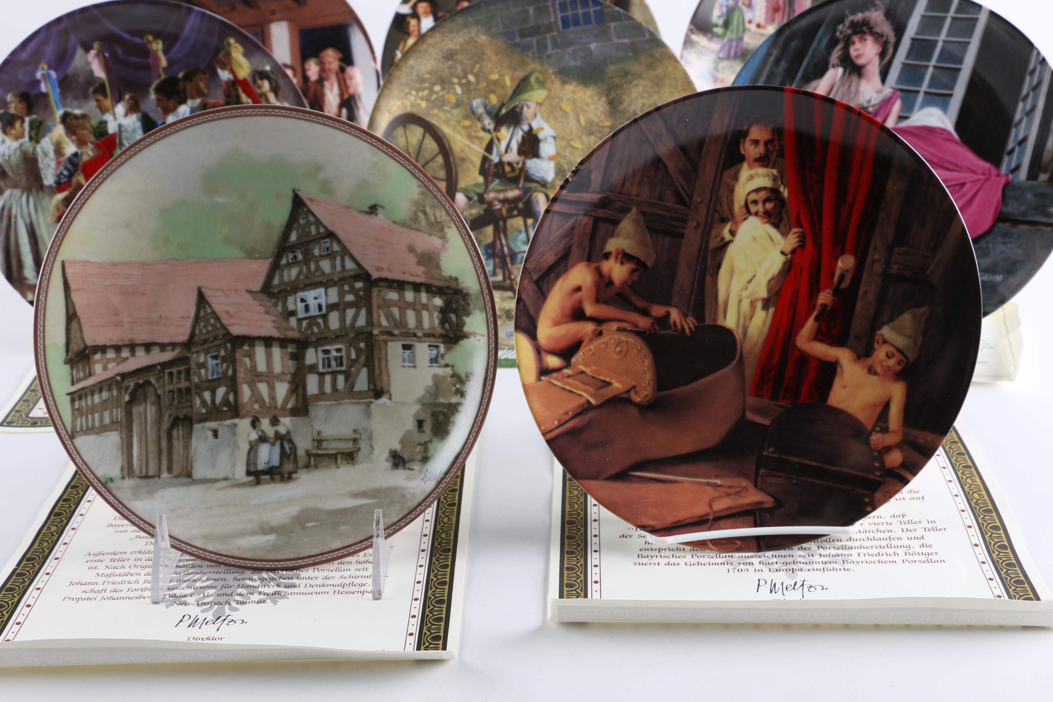 Collection of Charles Gehm "The Brothers Grimm" Decorative Plates