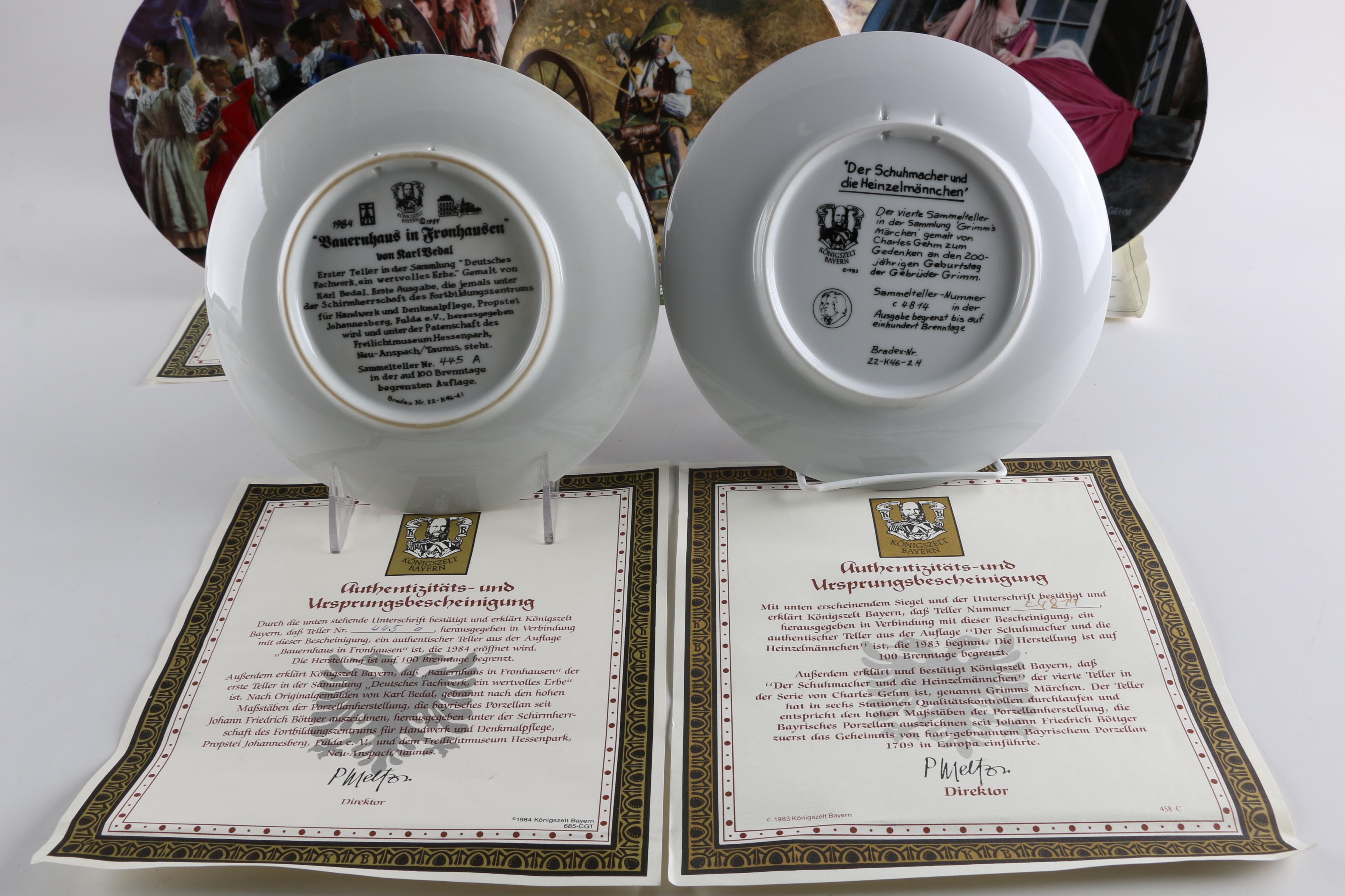 Collection of Charles Gehm "The Brothers Grimm" Decorative Plates