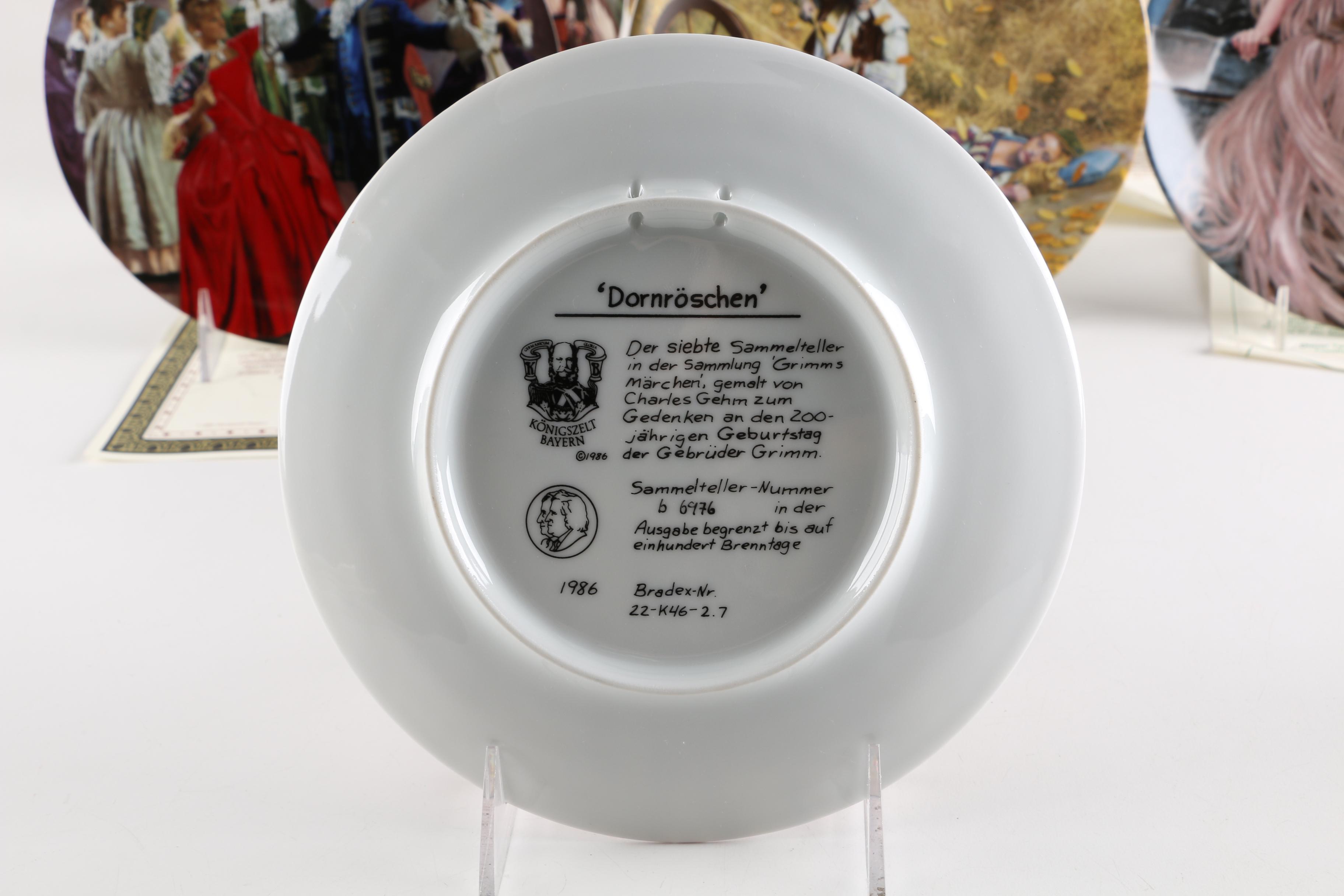 Collection of Charles Gehm "The Brothers Grimm" Decorative Plates