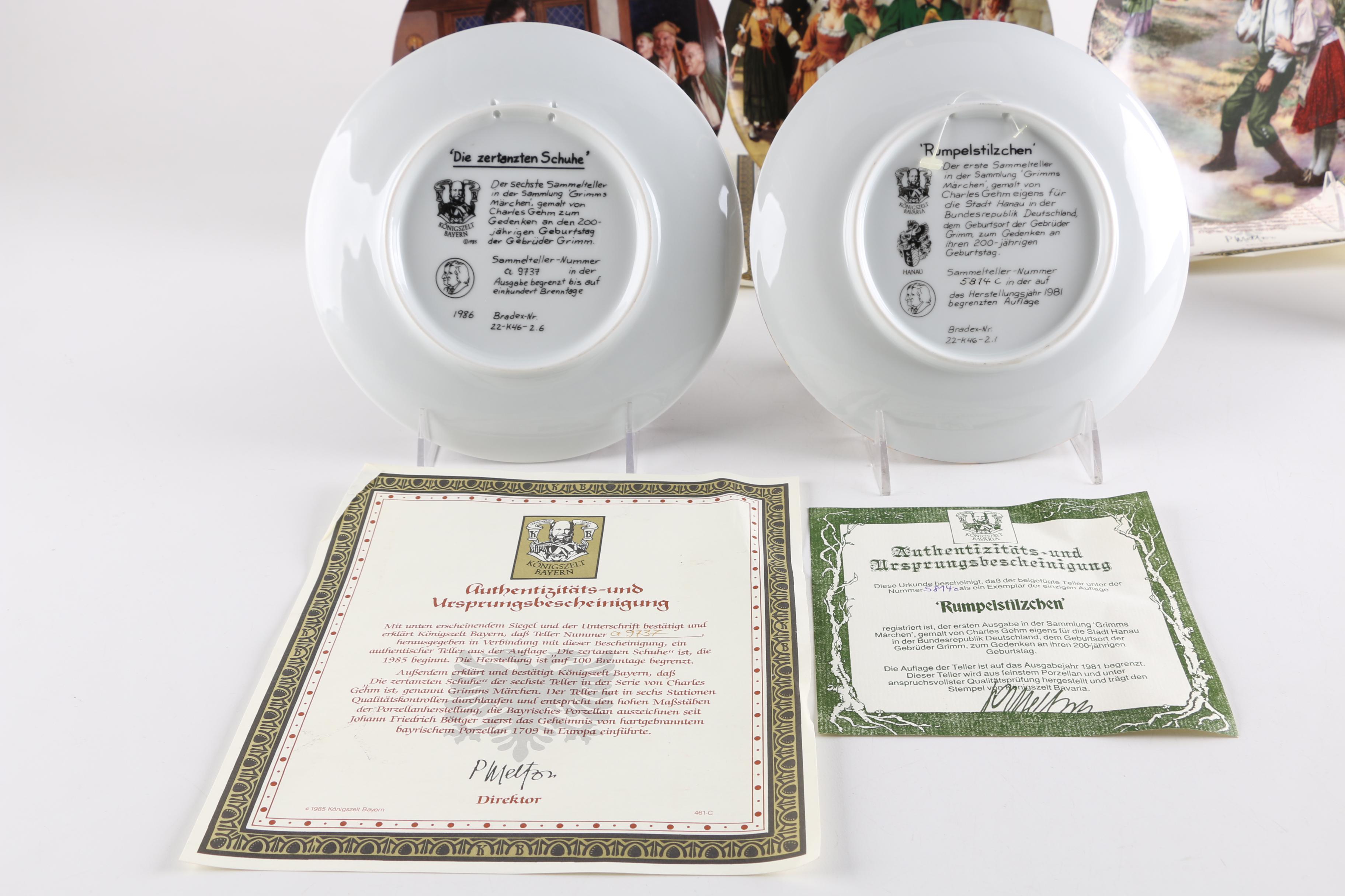 Collection of Charles Gehm "The Brothers Grimm" Decorative Plates
