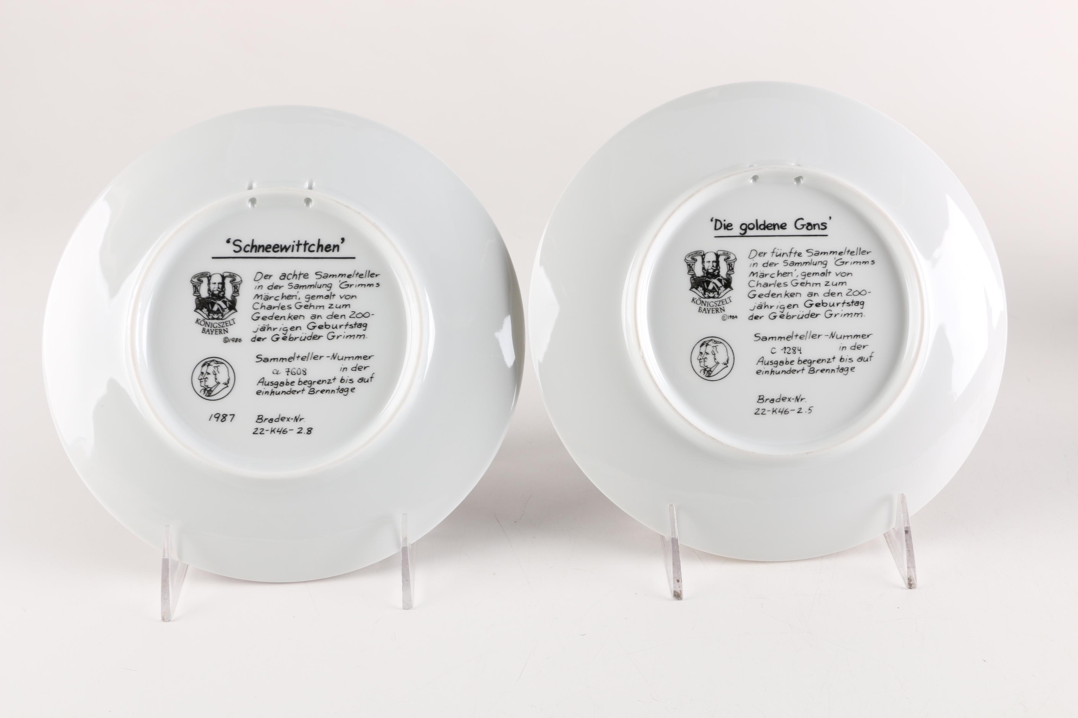 Collection of Charles Gehm "The Brothers Grimm" Decorative Plates