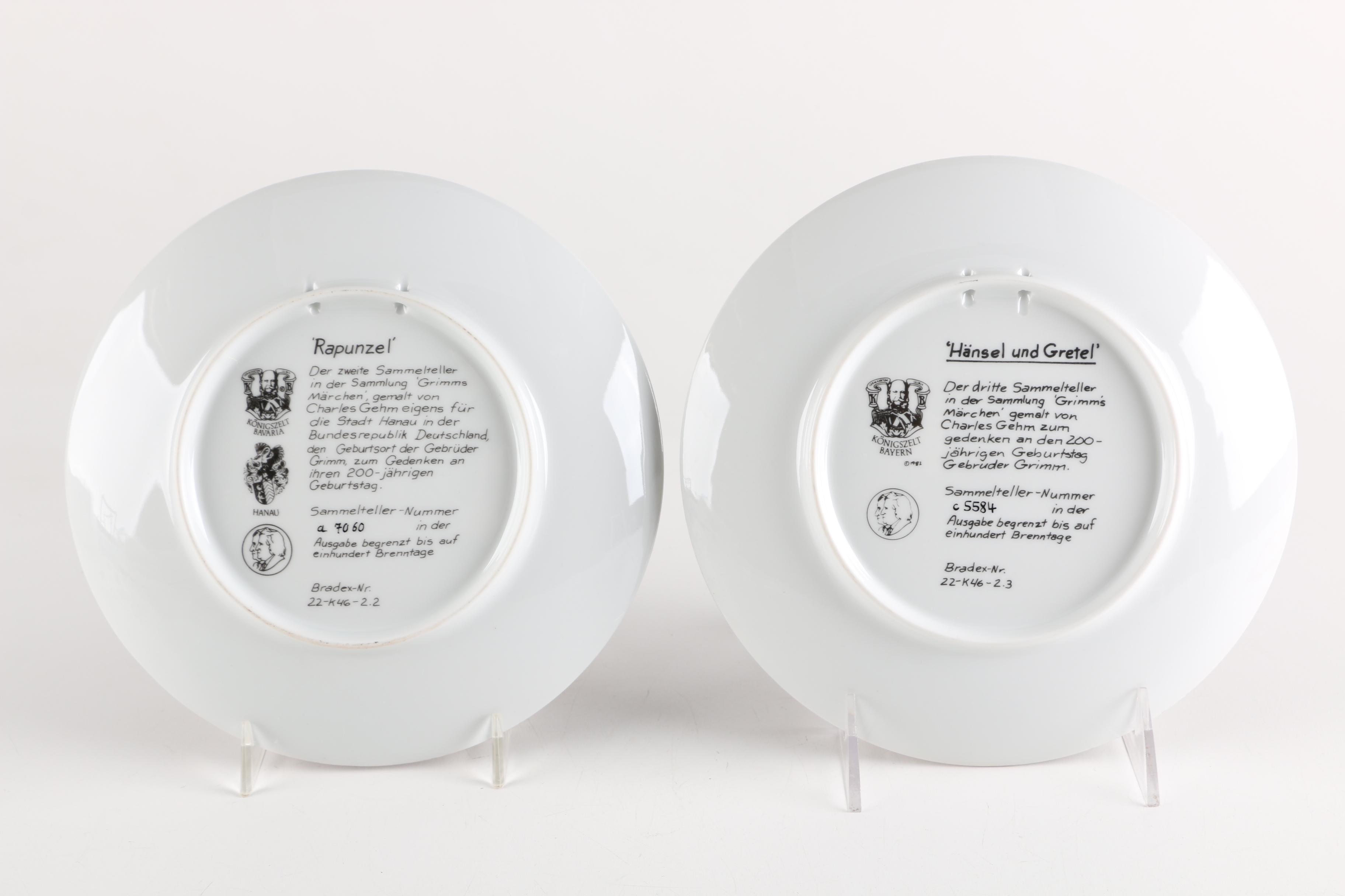 Collection of Charles Gehm "The Brothers Grimm" Decorative Plates