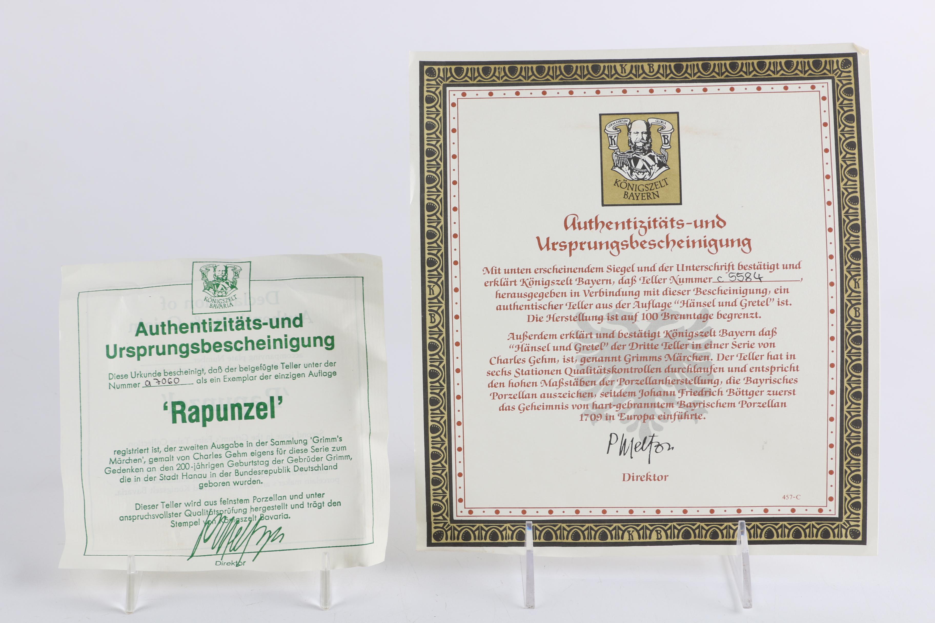 Collection of Charles Gehm "The Brothers Grimm" Decorative Plates