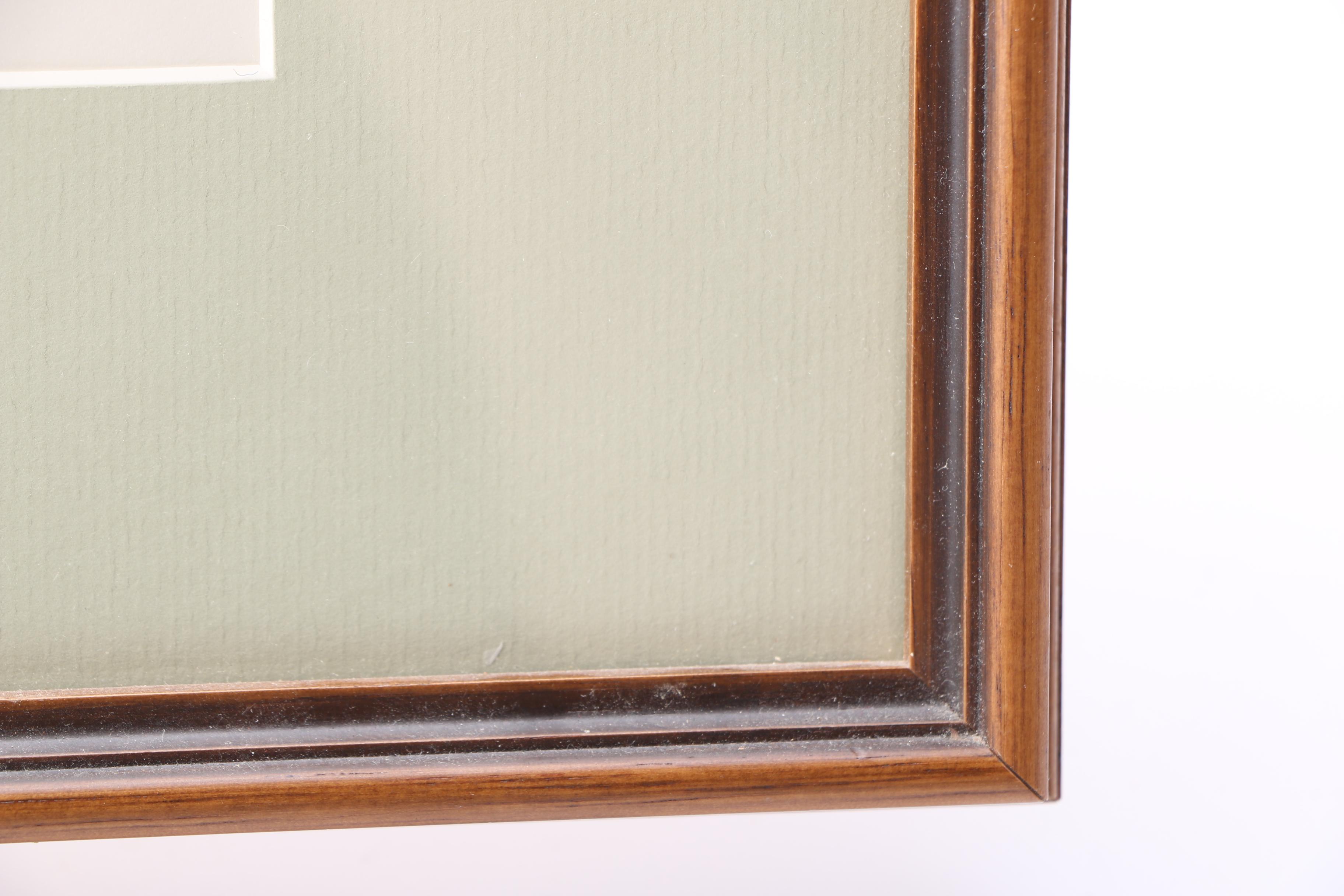 Norma J. Witherspoon Original Watercolor and After Paul Whitney Hunter Offset Lithograph of Rabbits