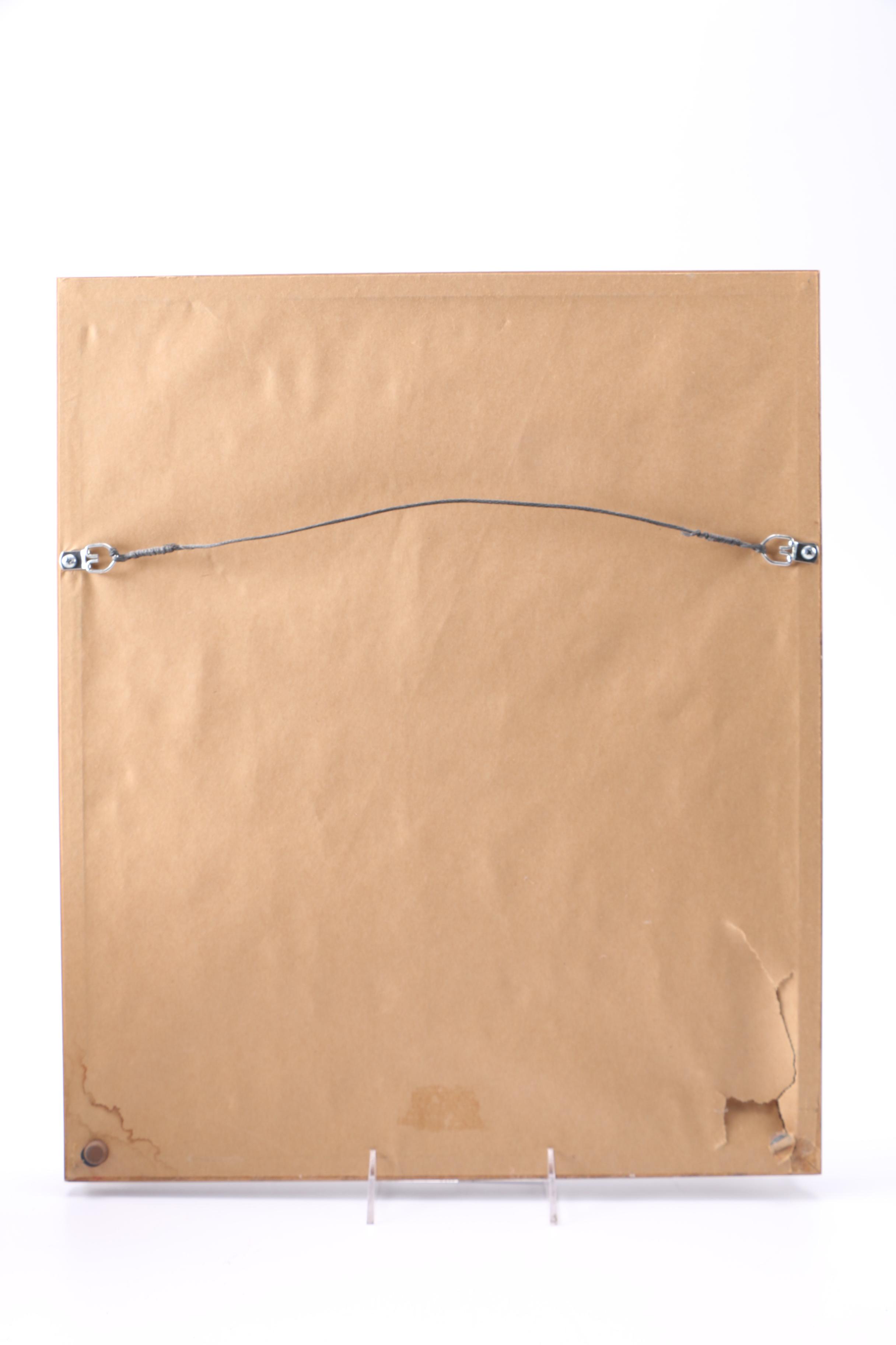 Norma J. Witherspoon Original Watercolor and After Paul Whitney Hunter Offset Lithograph of Rabbits