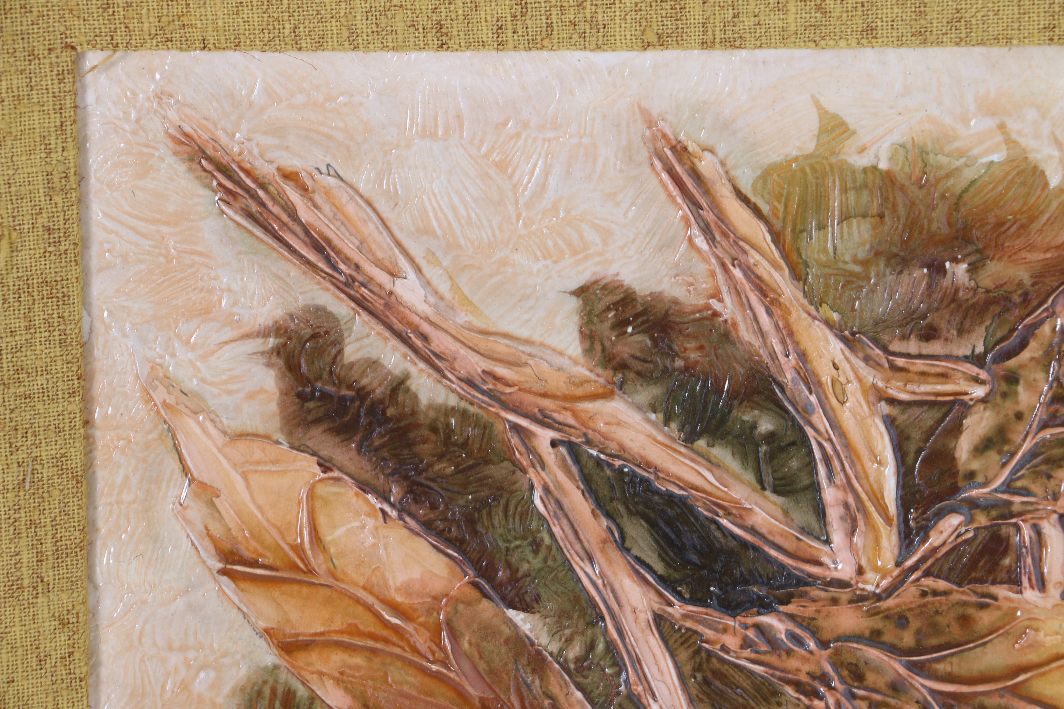 1973 Oil Painting on Board of Oranges