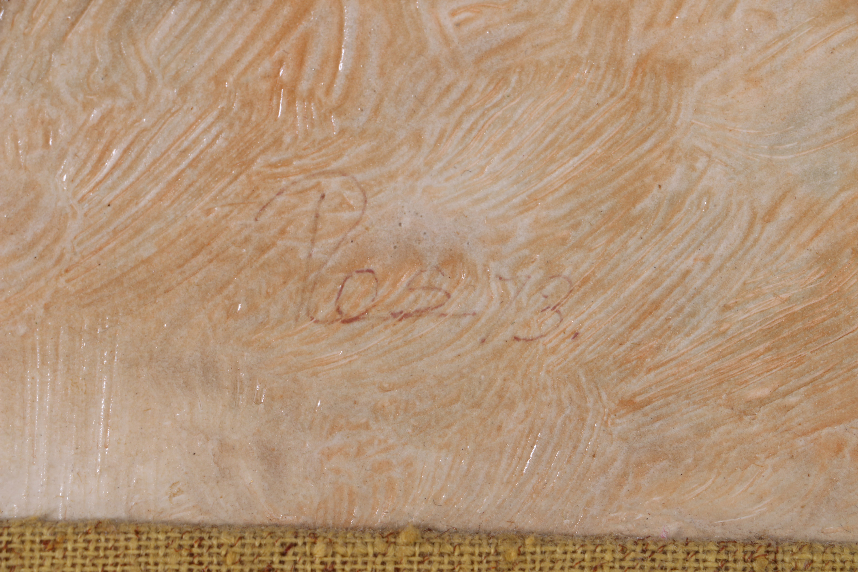 1973 Oil Painting on Board of Oranges