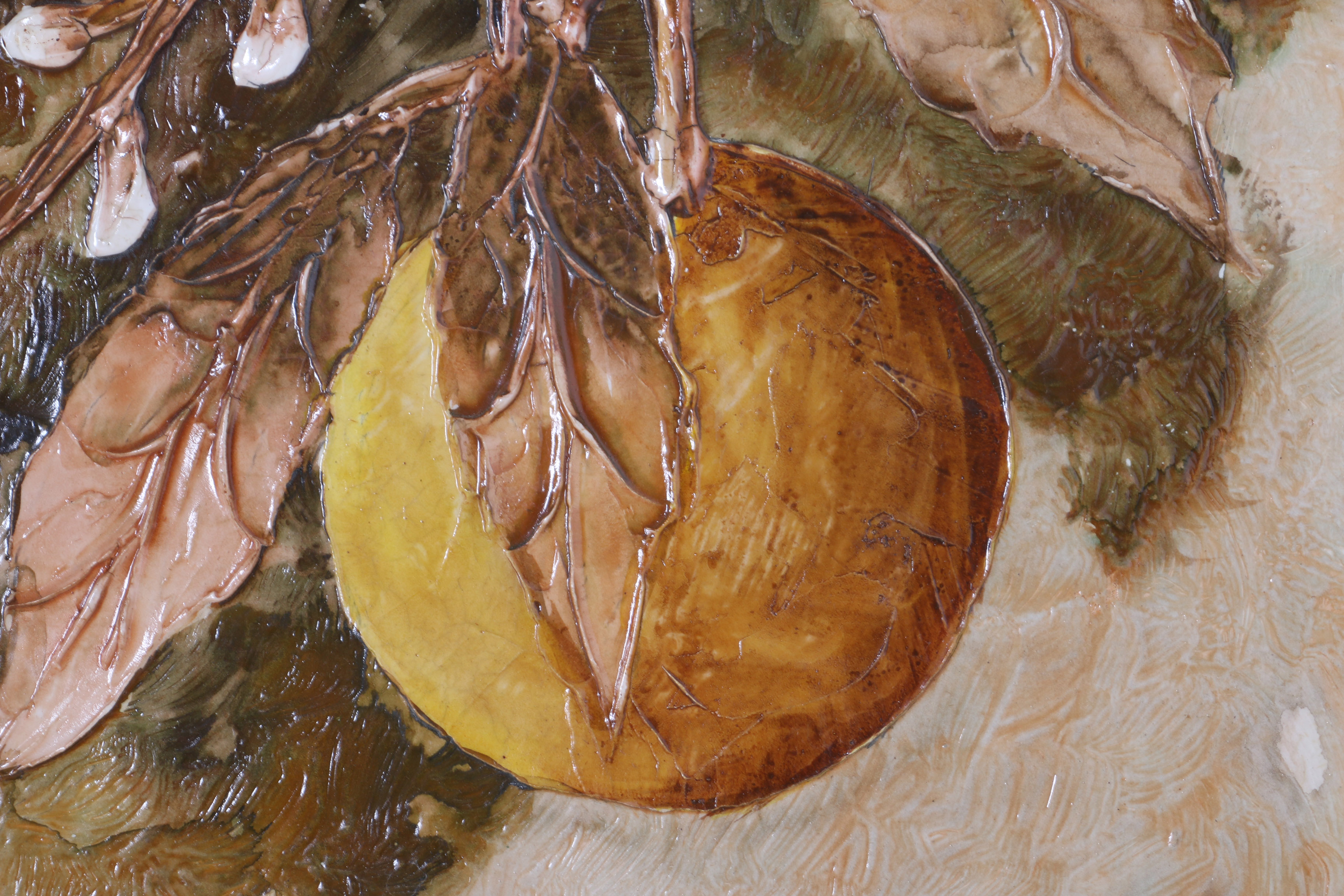 1973 Oil Painting on Board of Oranges