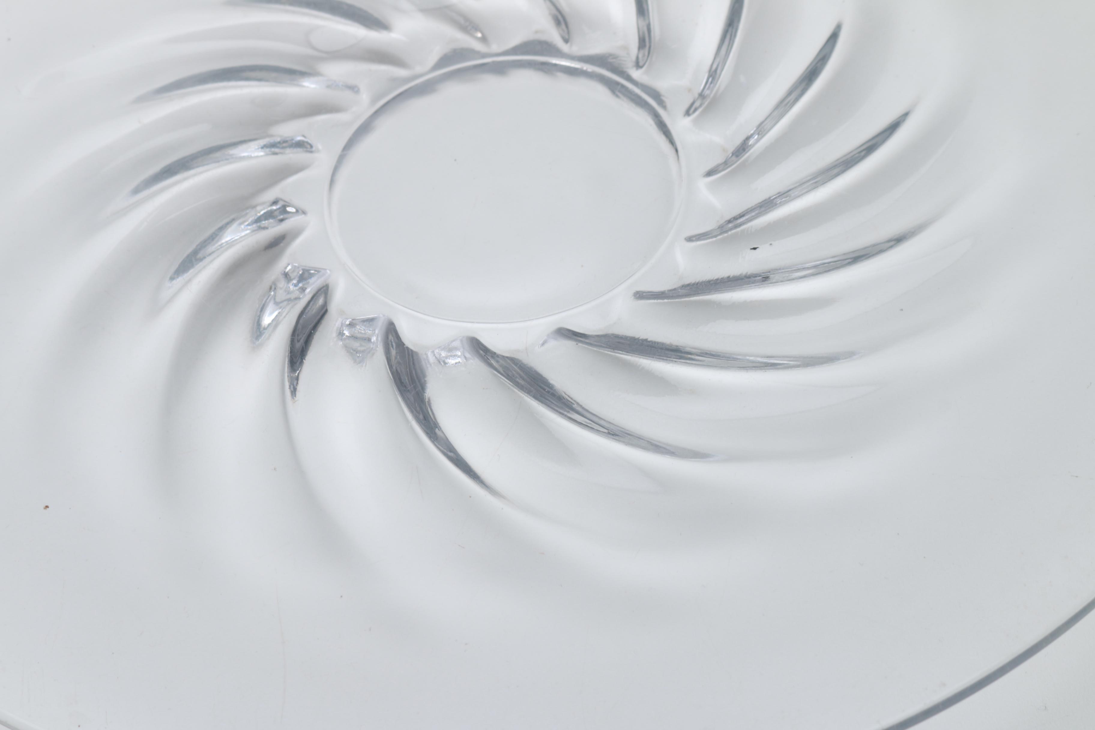 Pair of Glass Serving Platters