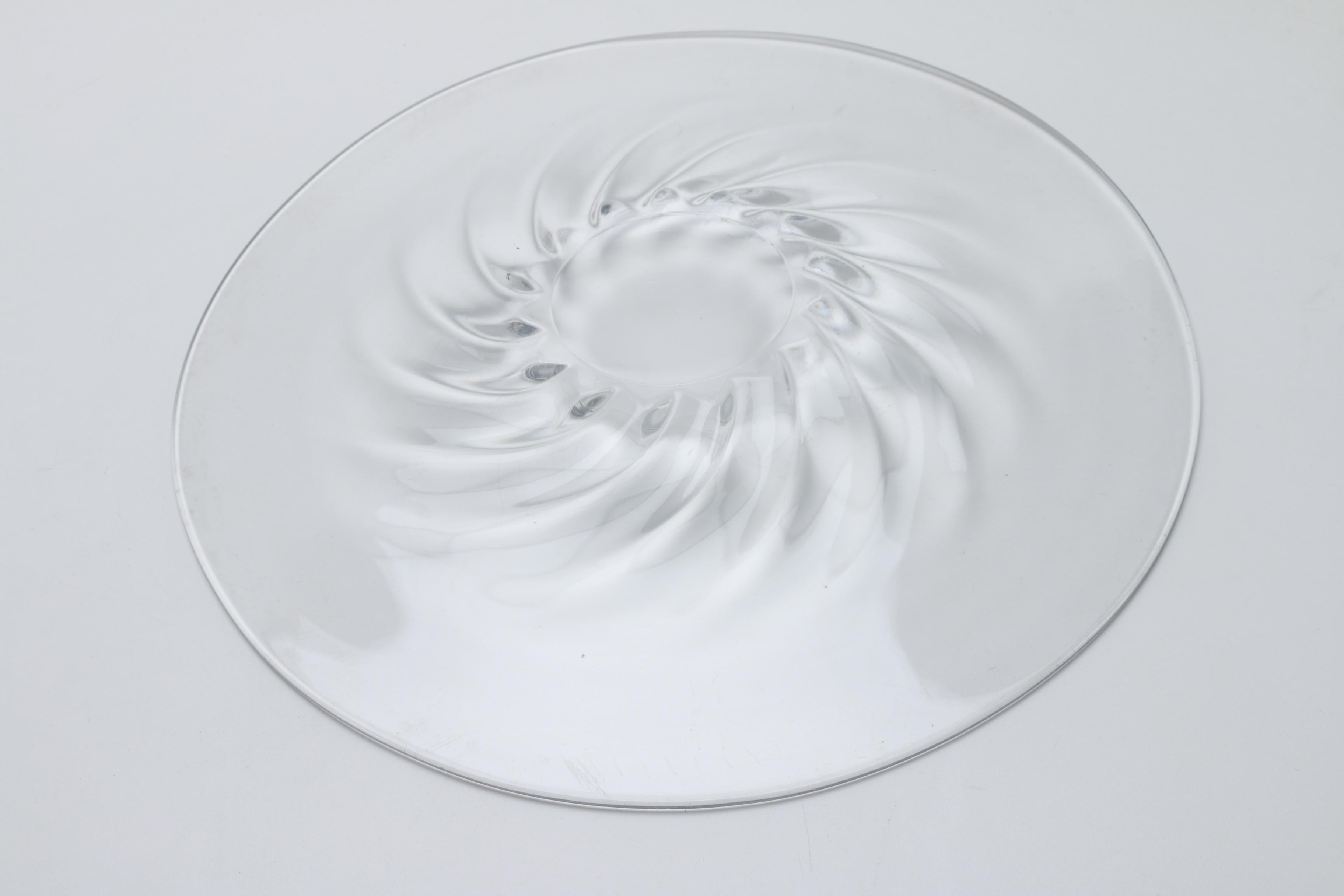 Pair of Glass Serving Platters