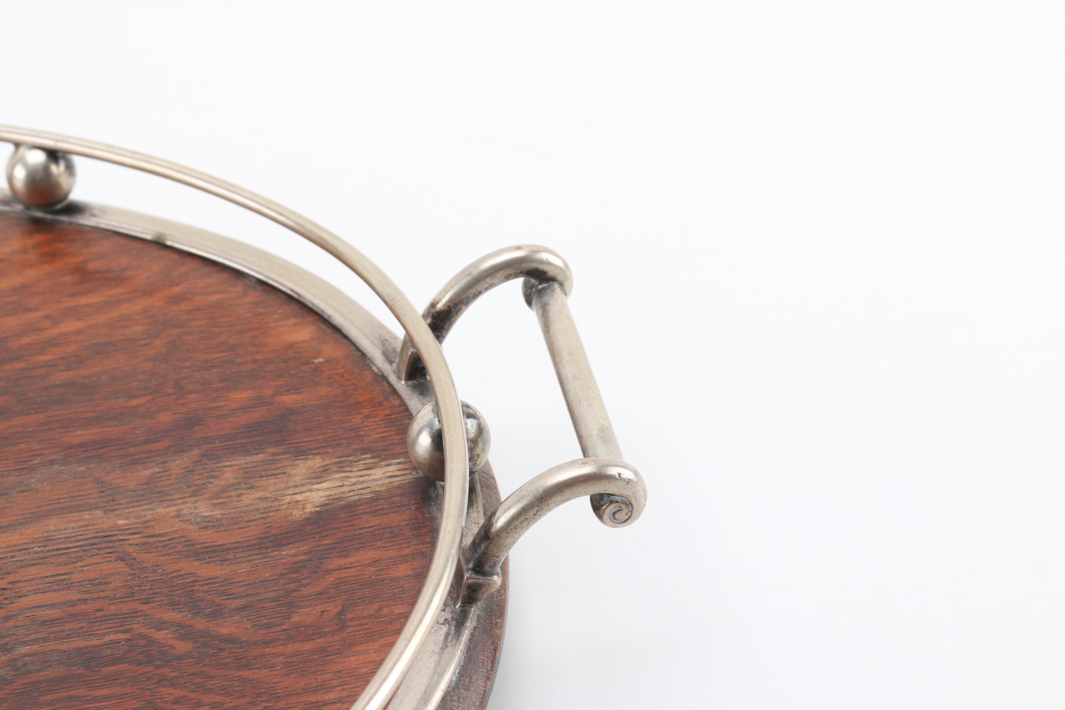 Antique Oak Serving Tray