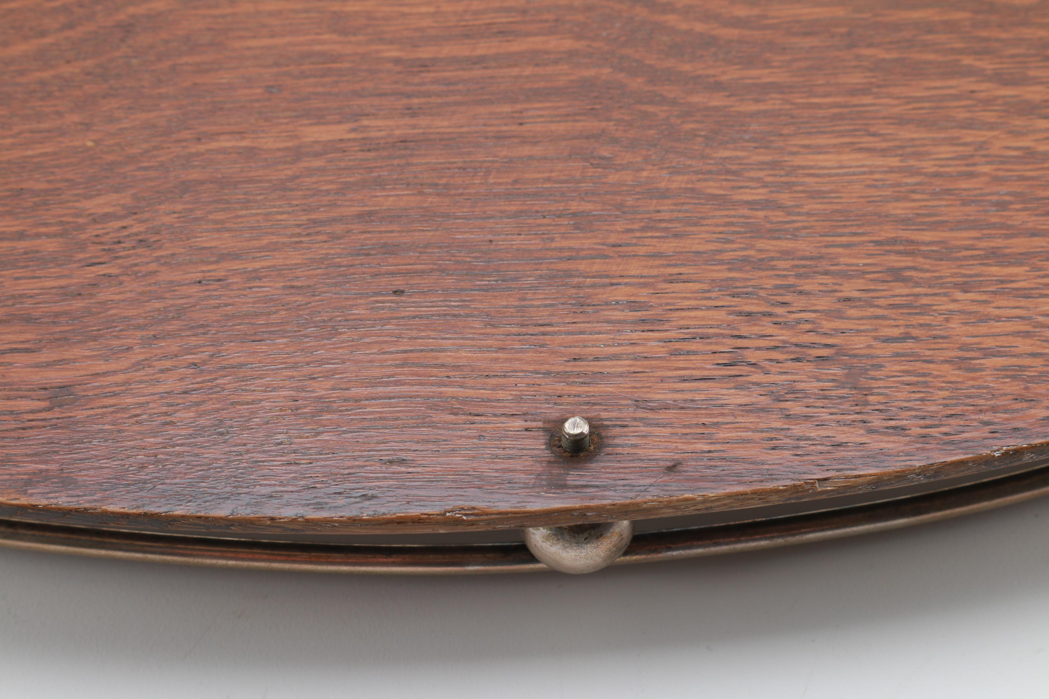 Antique Oak Serving Tray