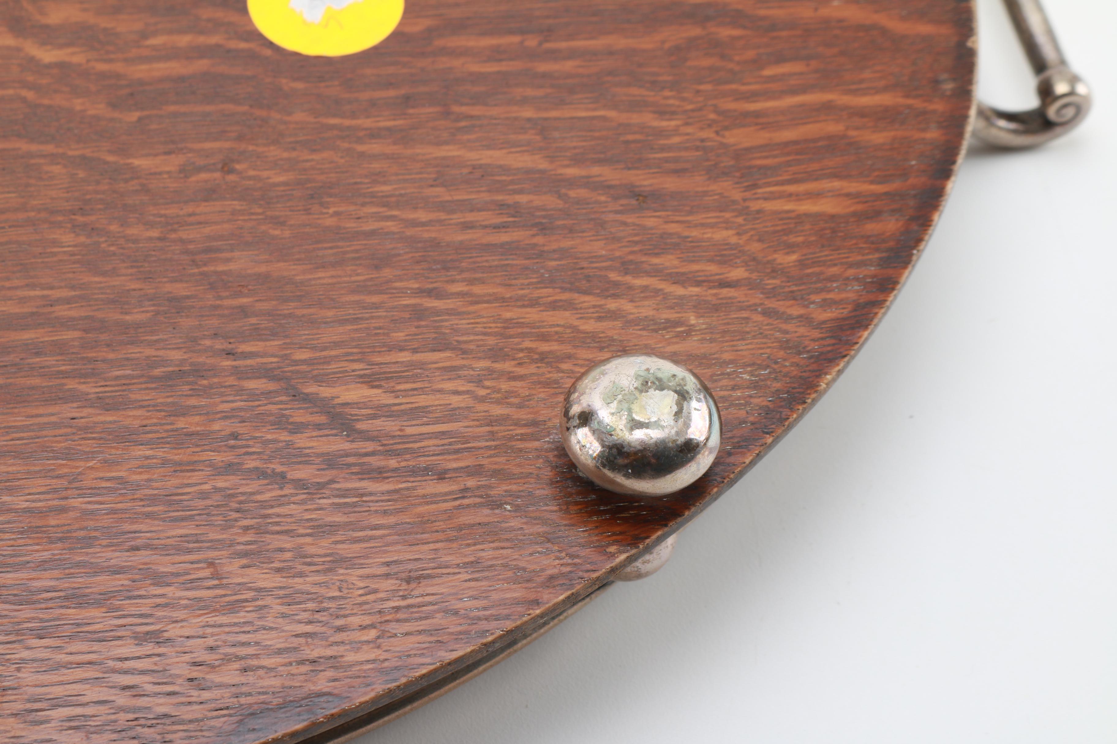 Antique Oak Serving Tray