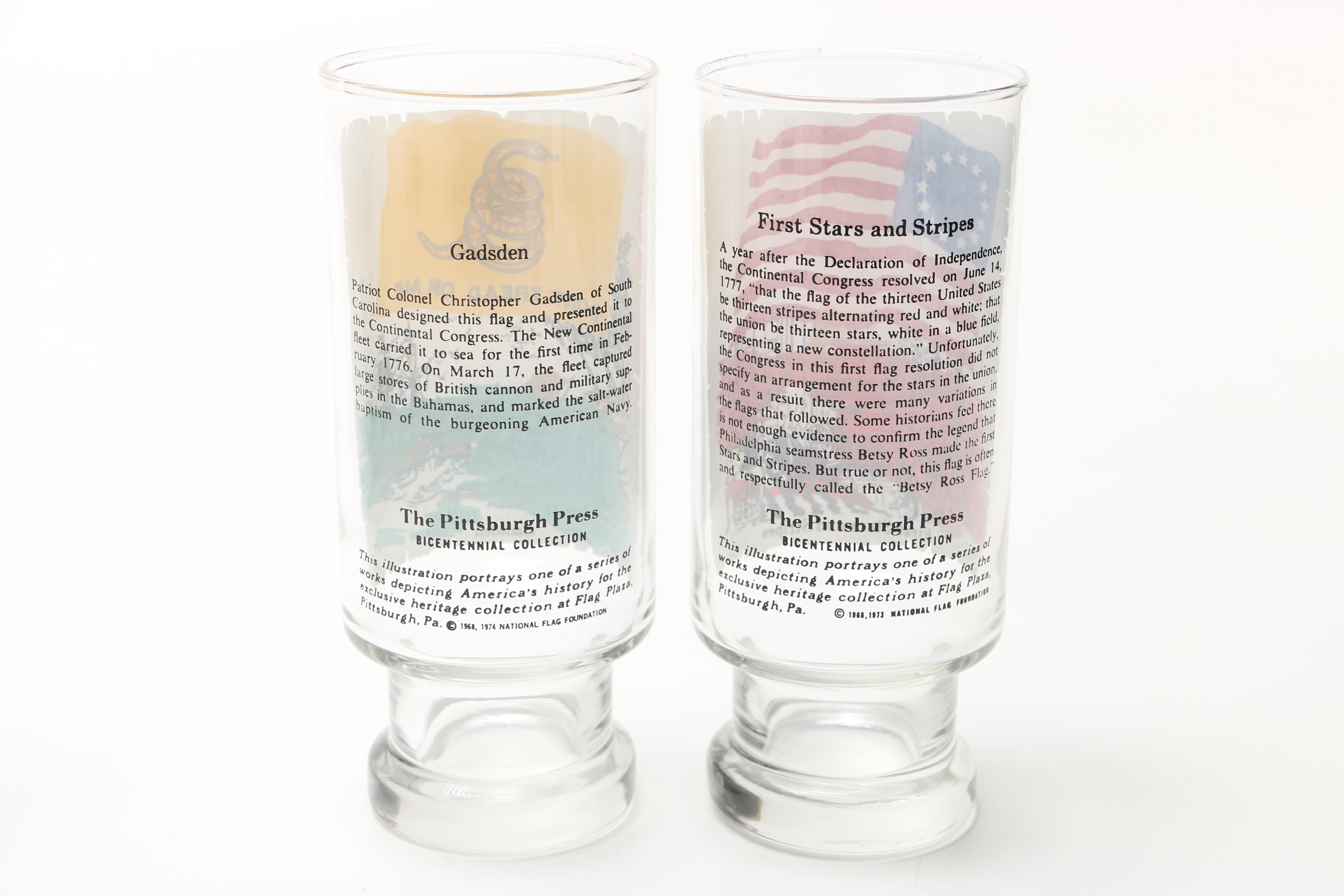 Pittsburgh Press Bicentennial Collection Glasses