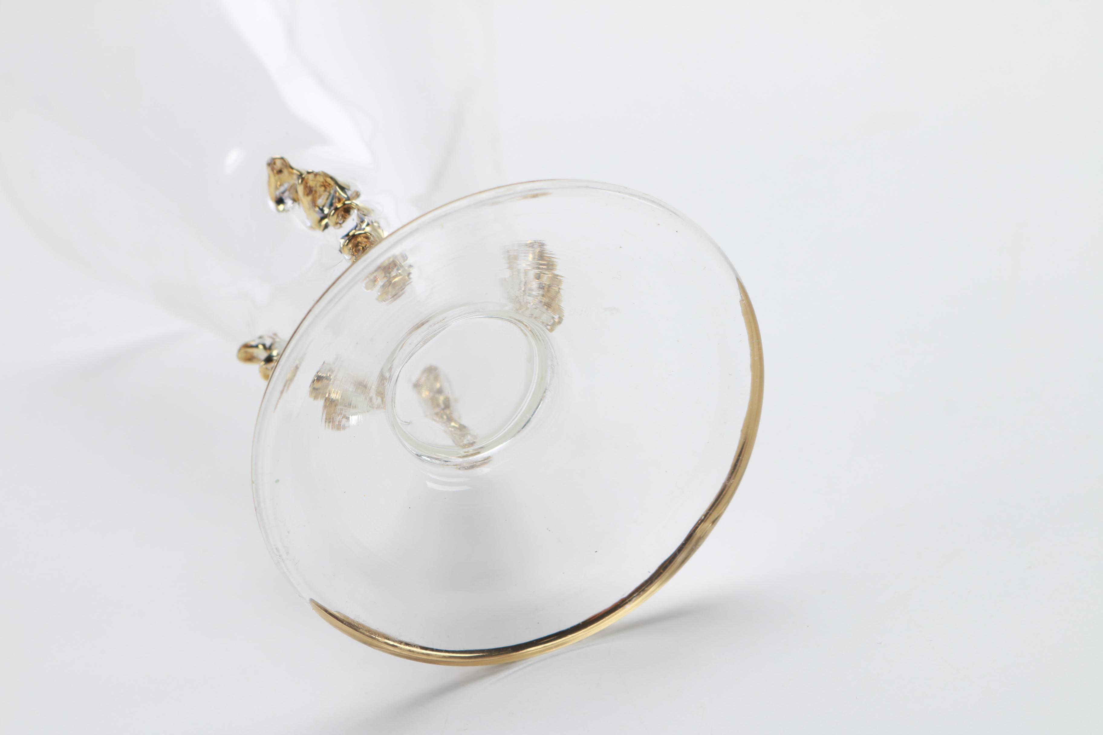 Abigails "Amber Fins" Water Goblets