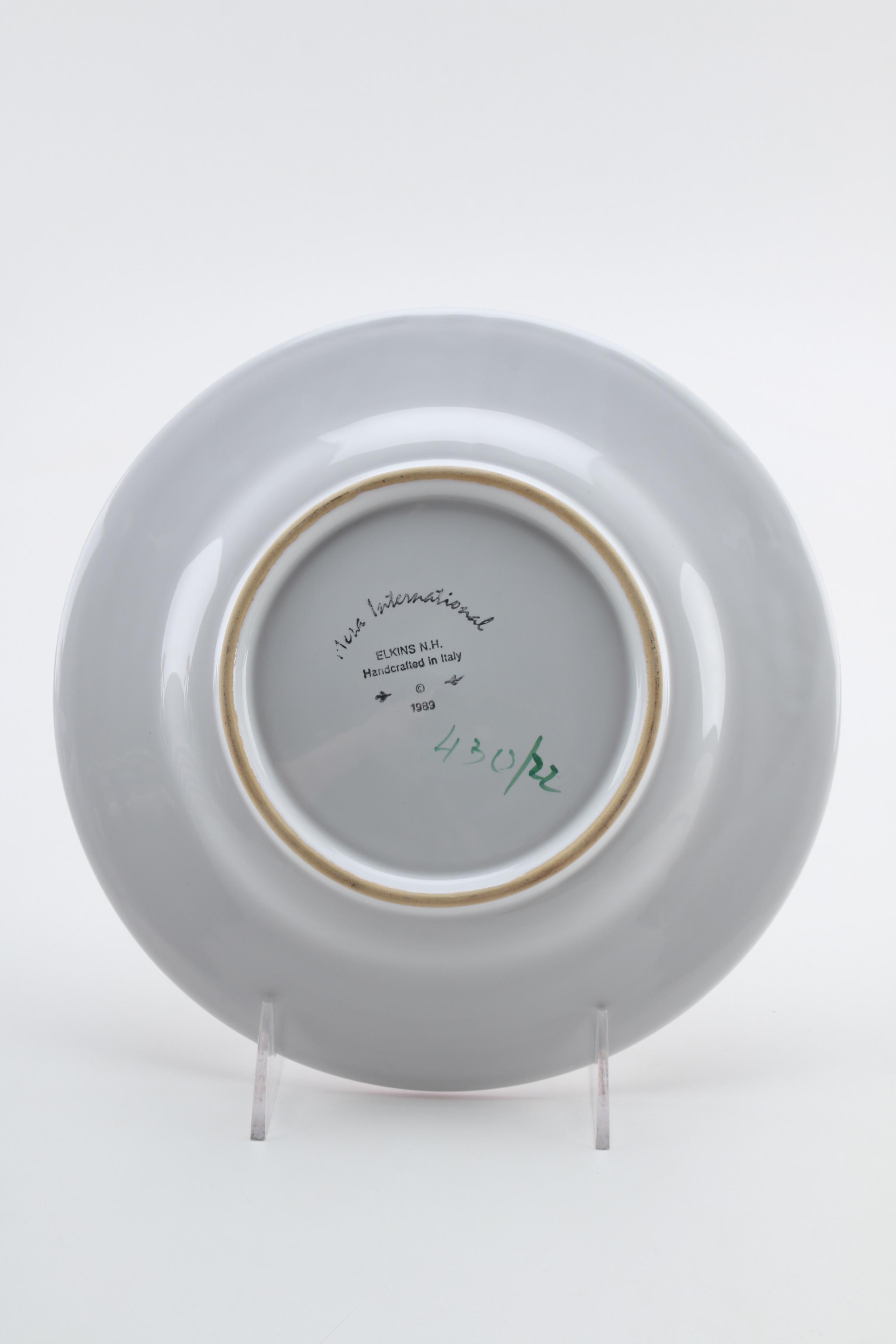 Collection of Grape Pattern Plates From Italy