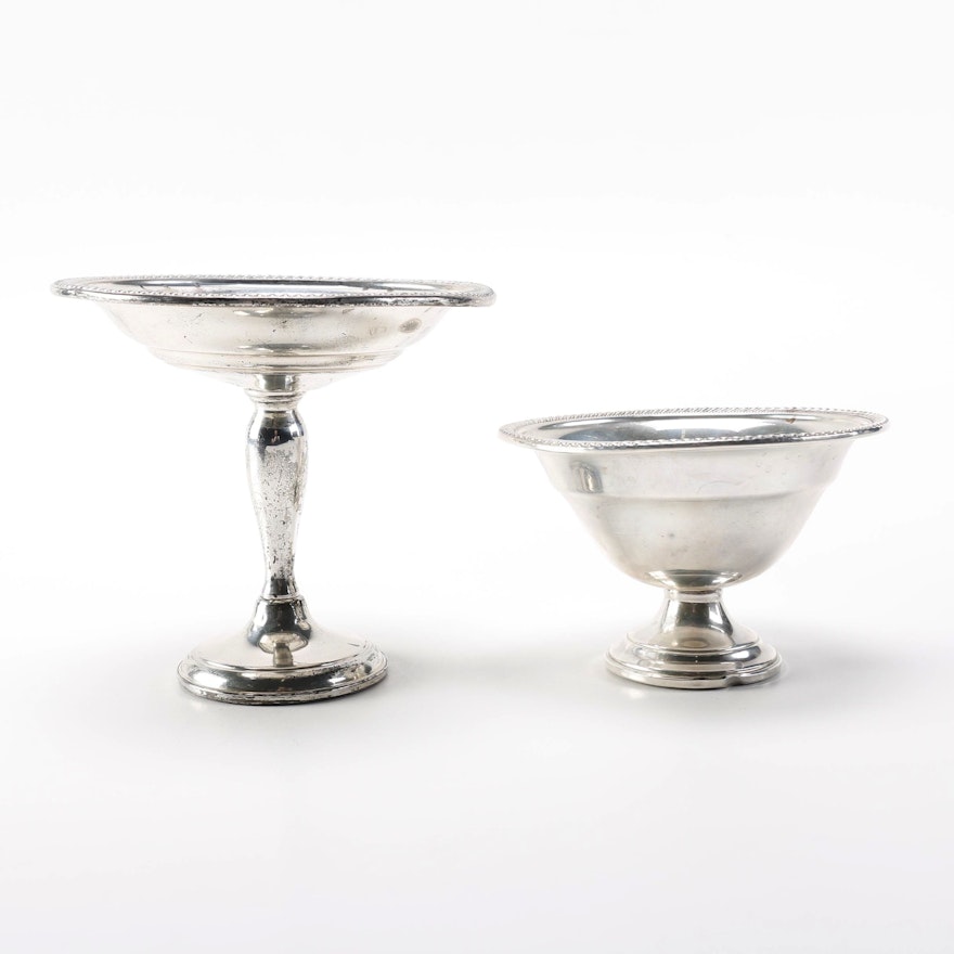 Arrowsmith Weighted Sterling Compote and Pedestal Bowl