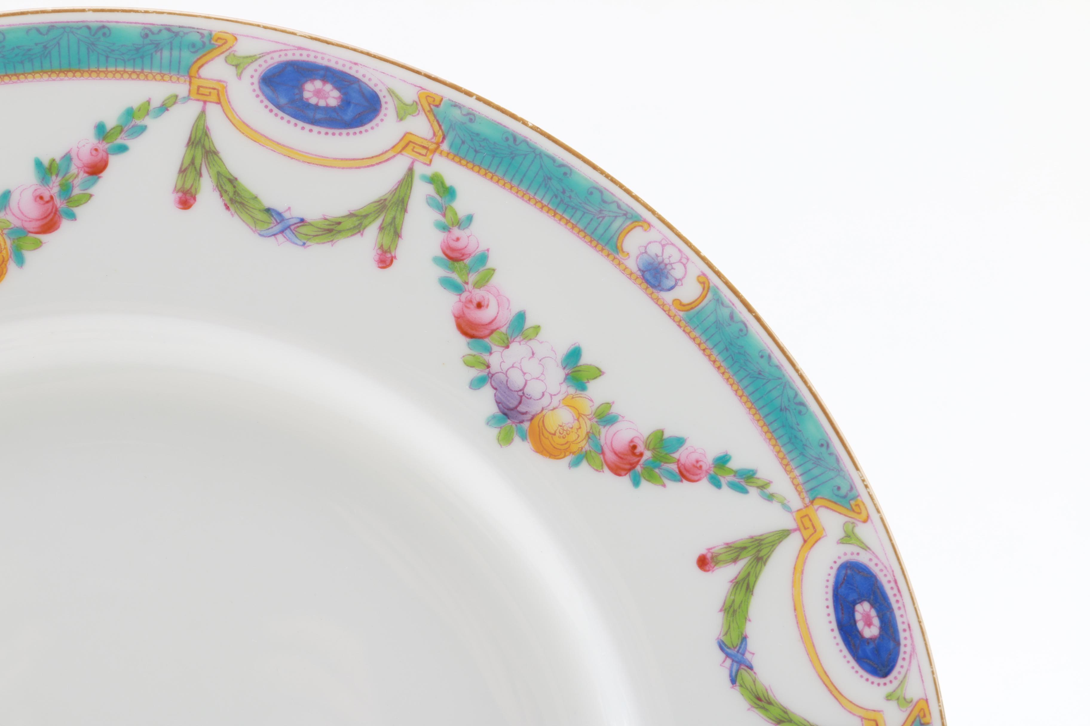 Vintage Royal Worcester "Puritan" Porcelain Dinnerware Set