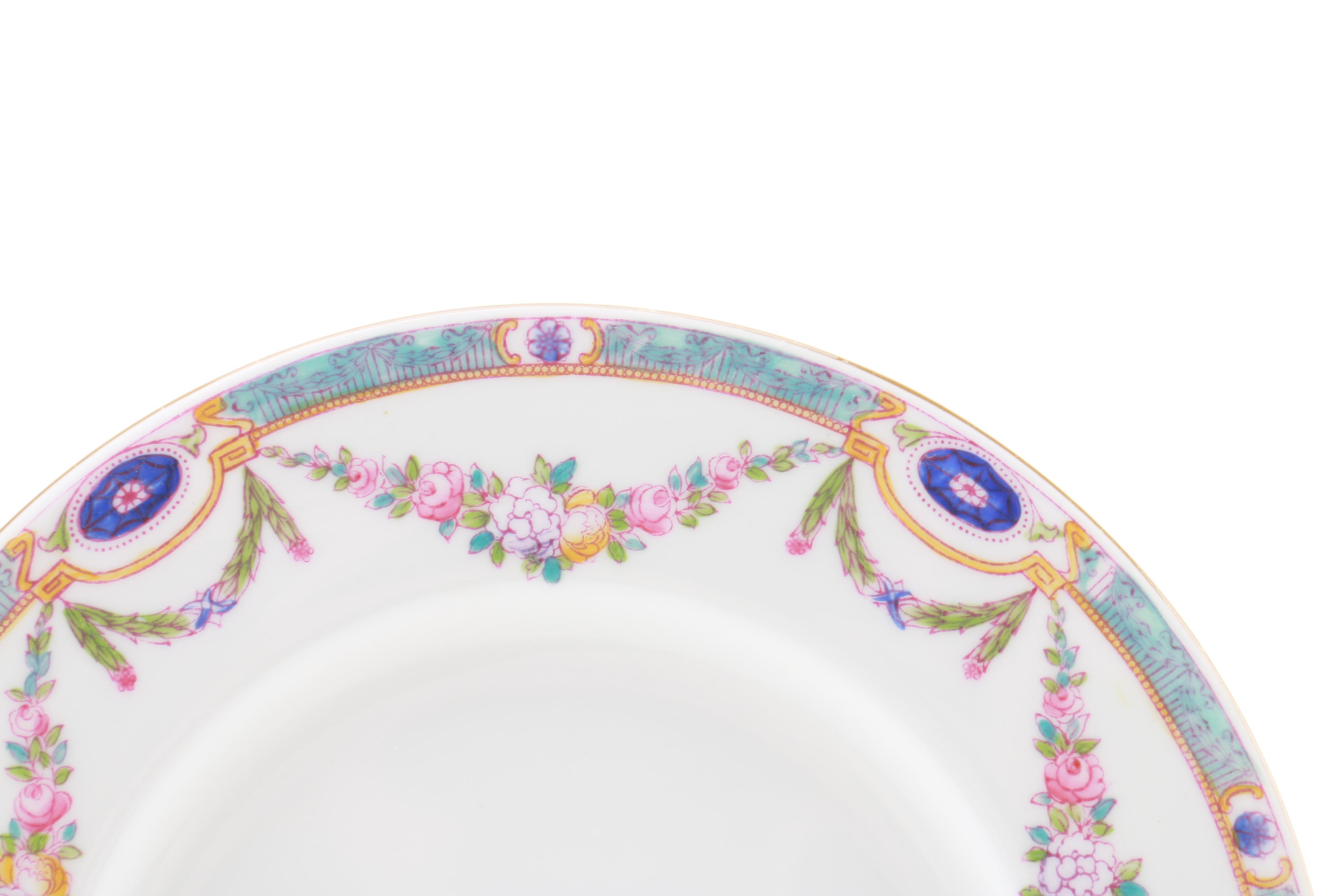 Vintage Royal Worcester "Puritan" Porcelain Dinnerware Set