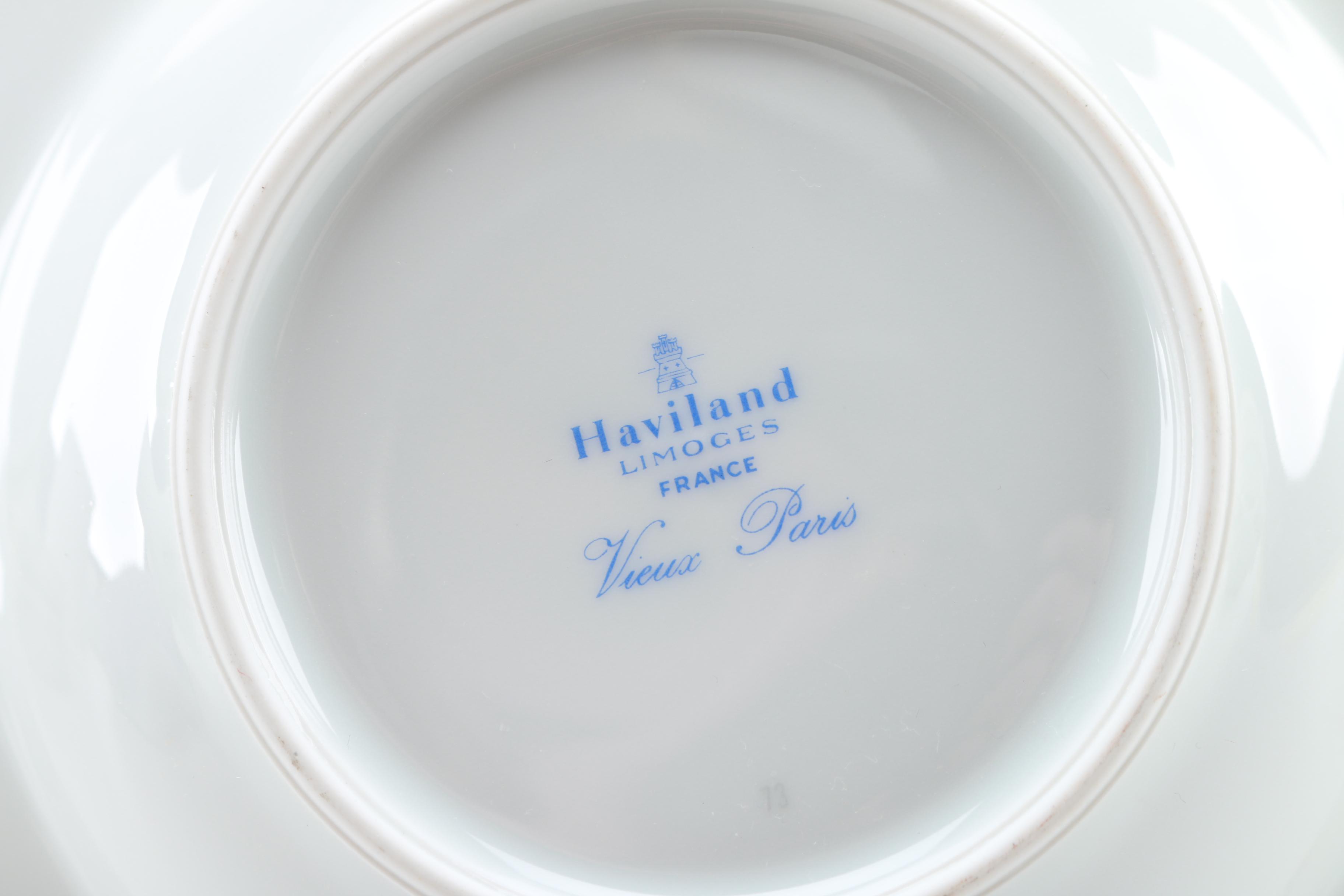 Haviland "Vieux Paris Green" China