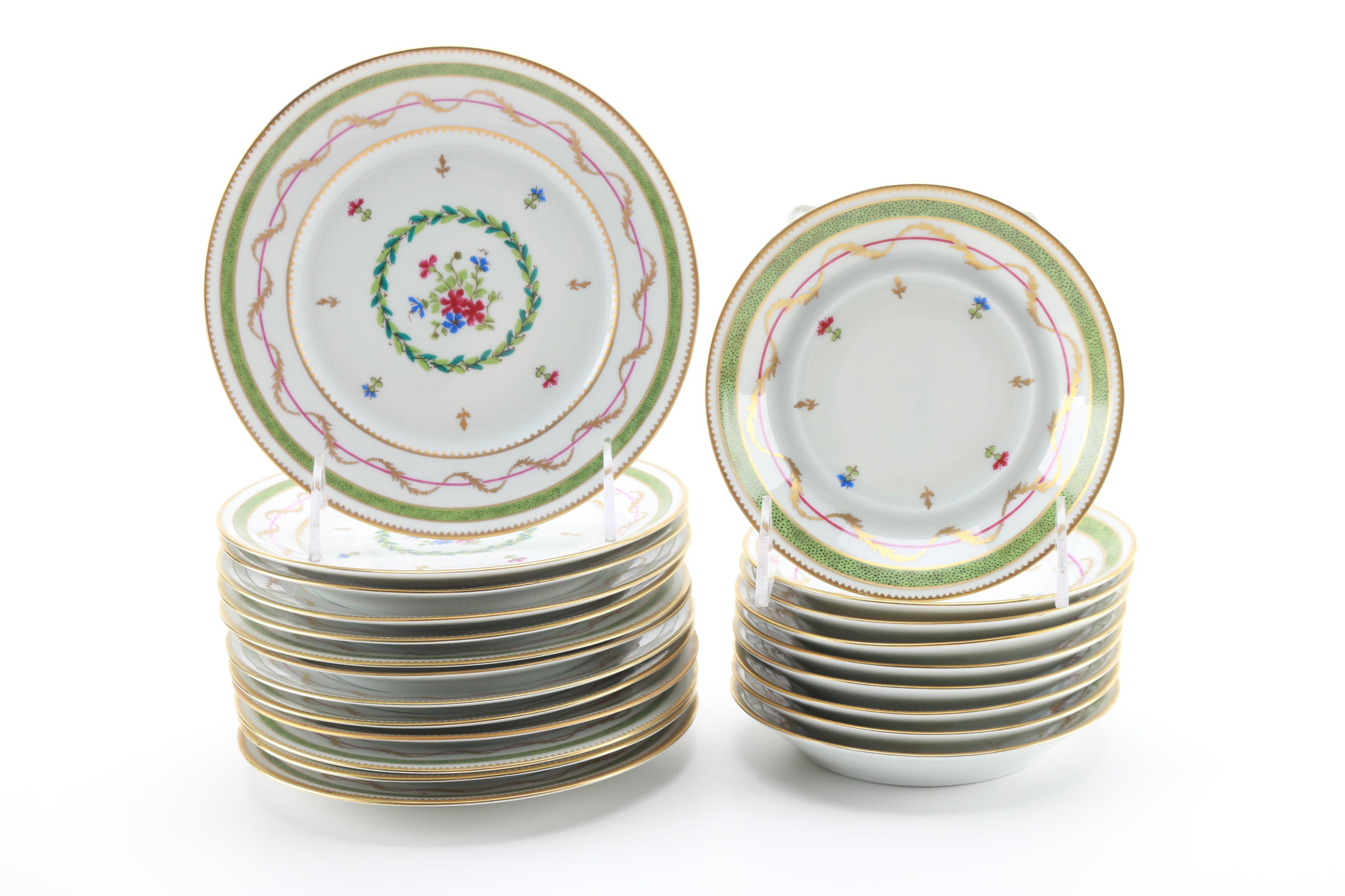 Haviland "Vieux Paris Green" China