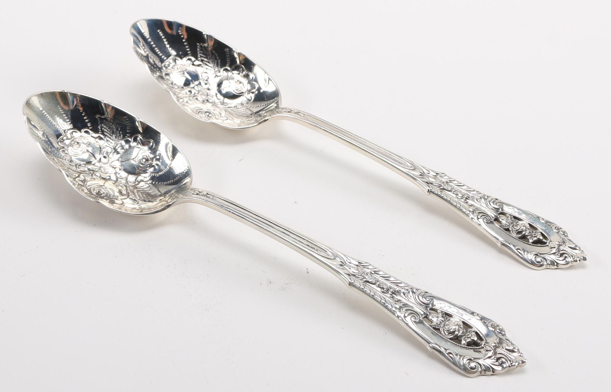 Wallace Sterling Silver Flatware in "Rose Point"