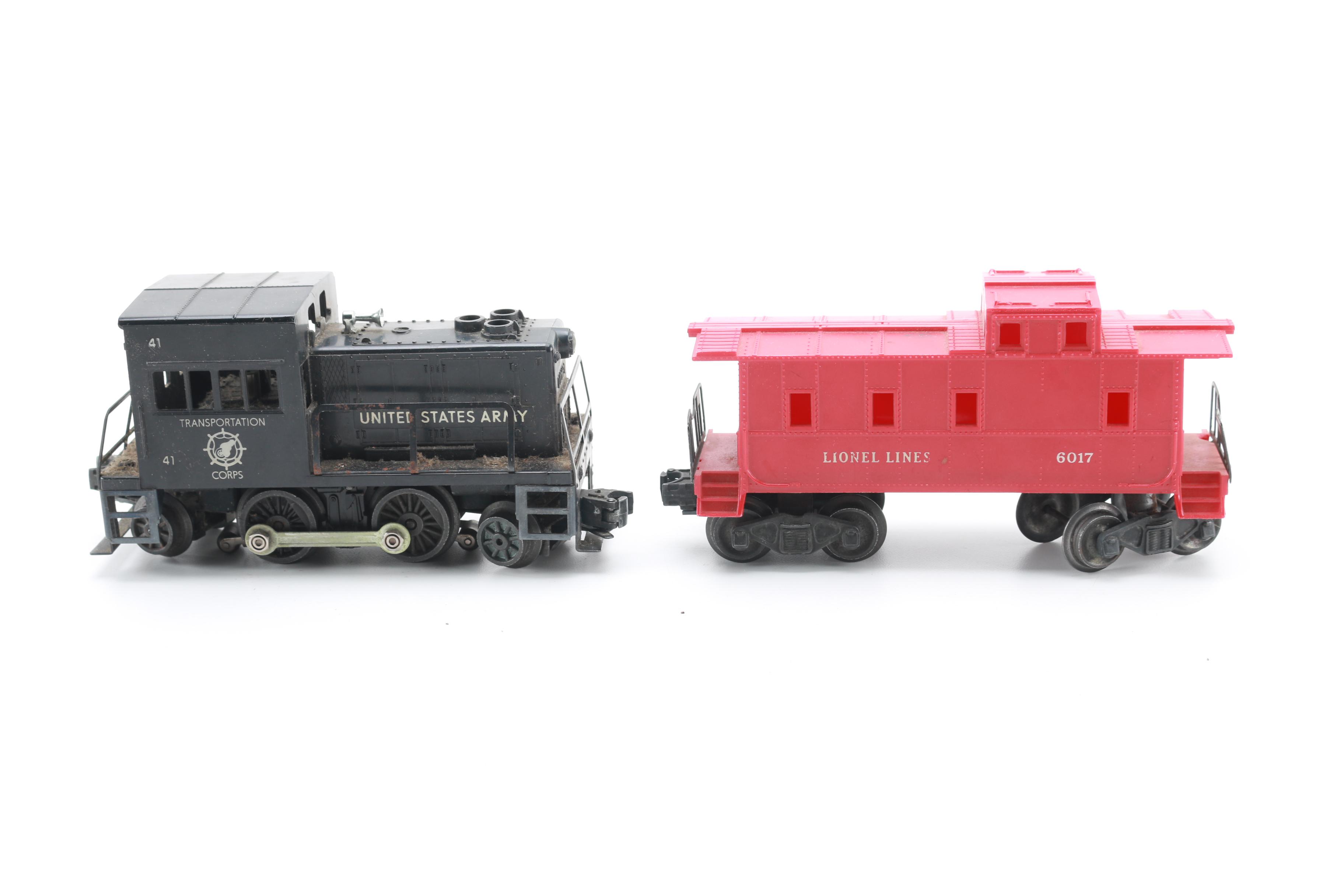 Assortment of Lionel Train Cars and Parts