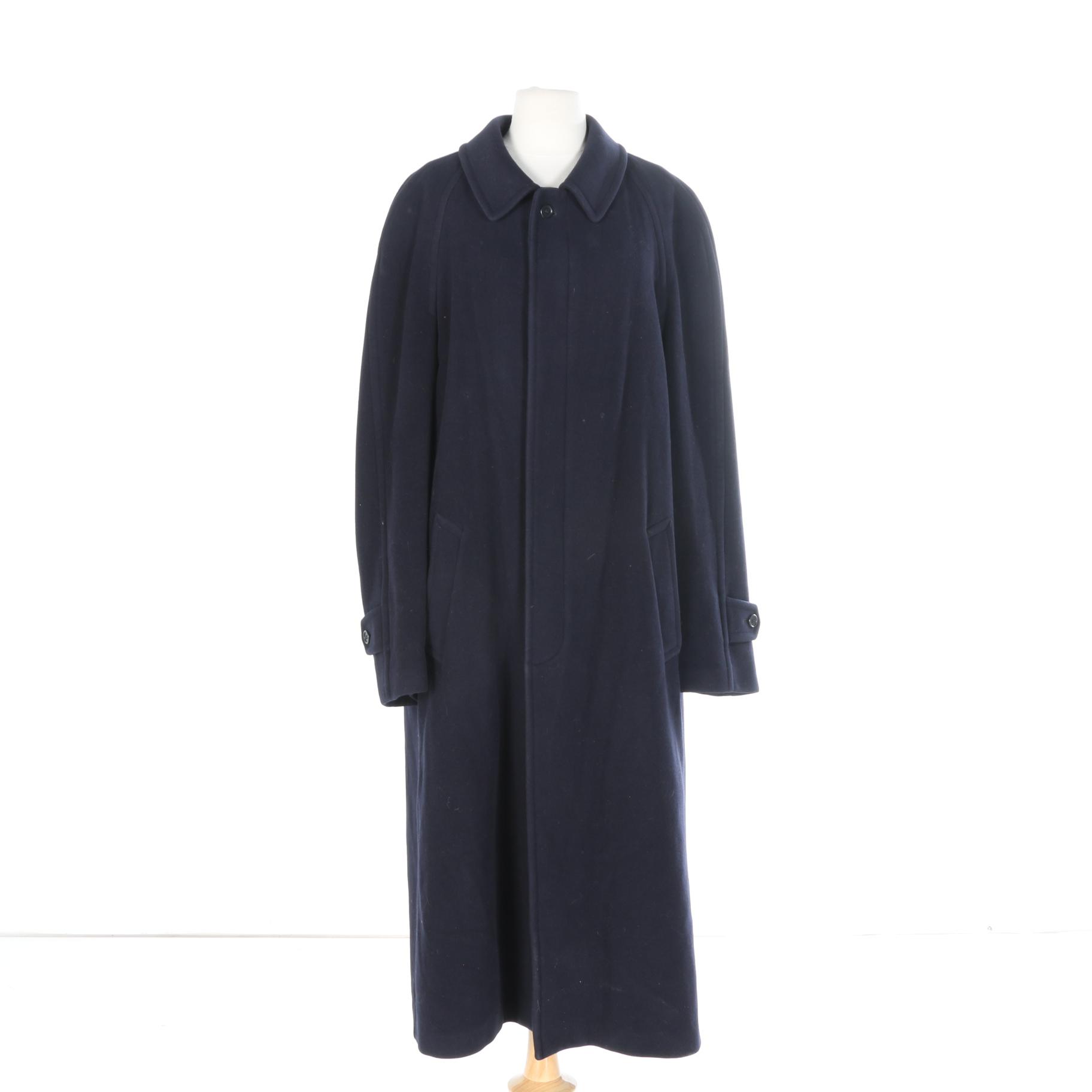 Brooks Brothers Navy Wool Coat