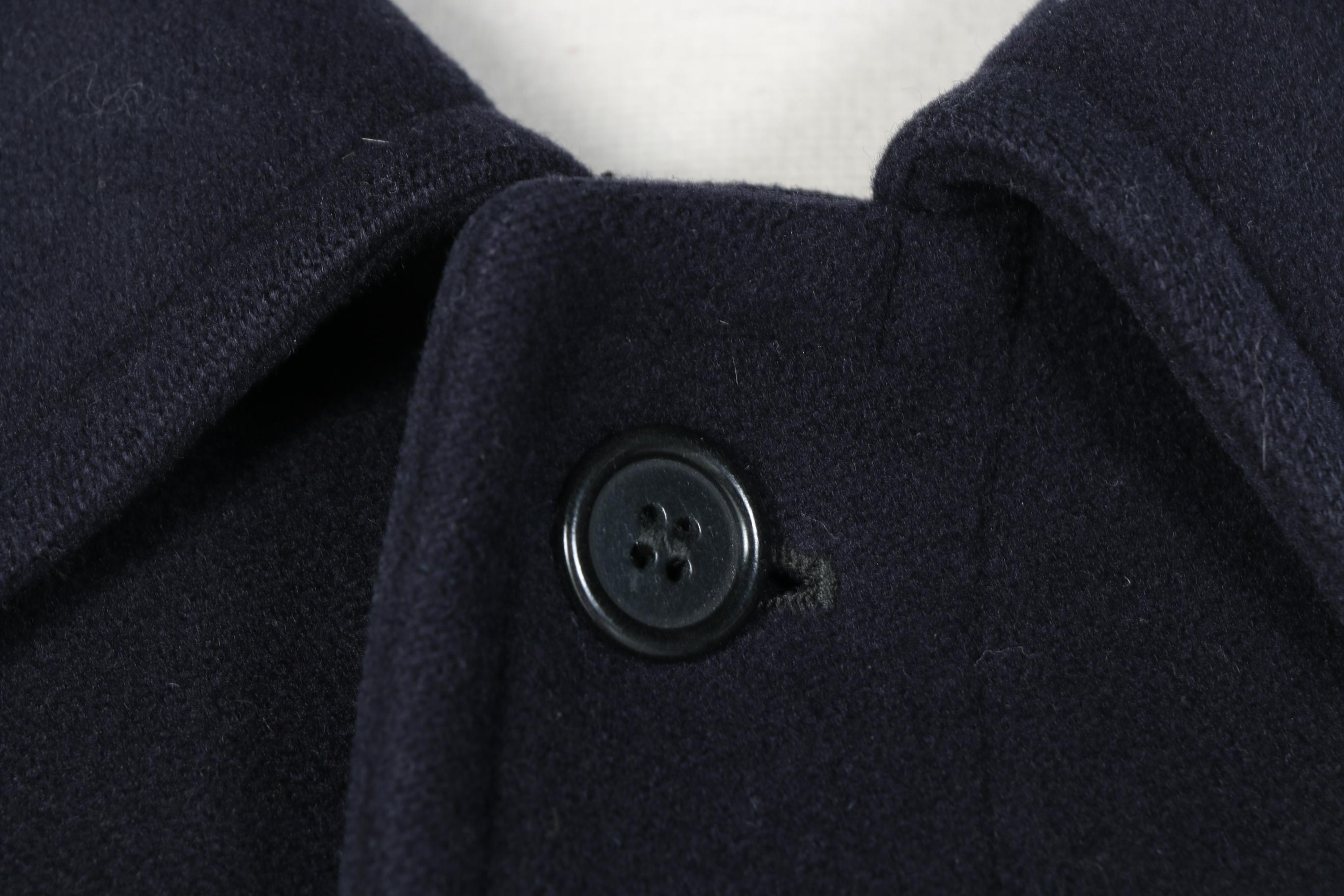 Brooks Brothers Navy Wool Coat