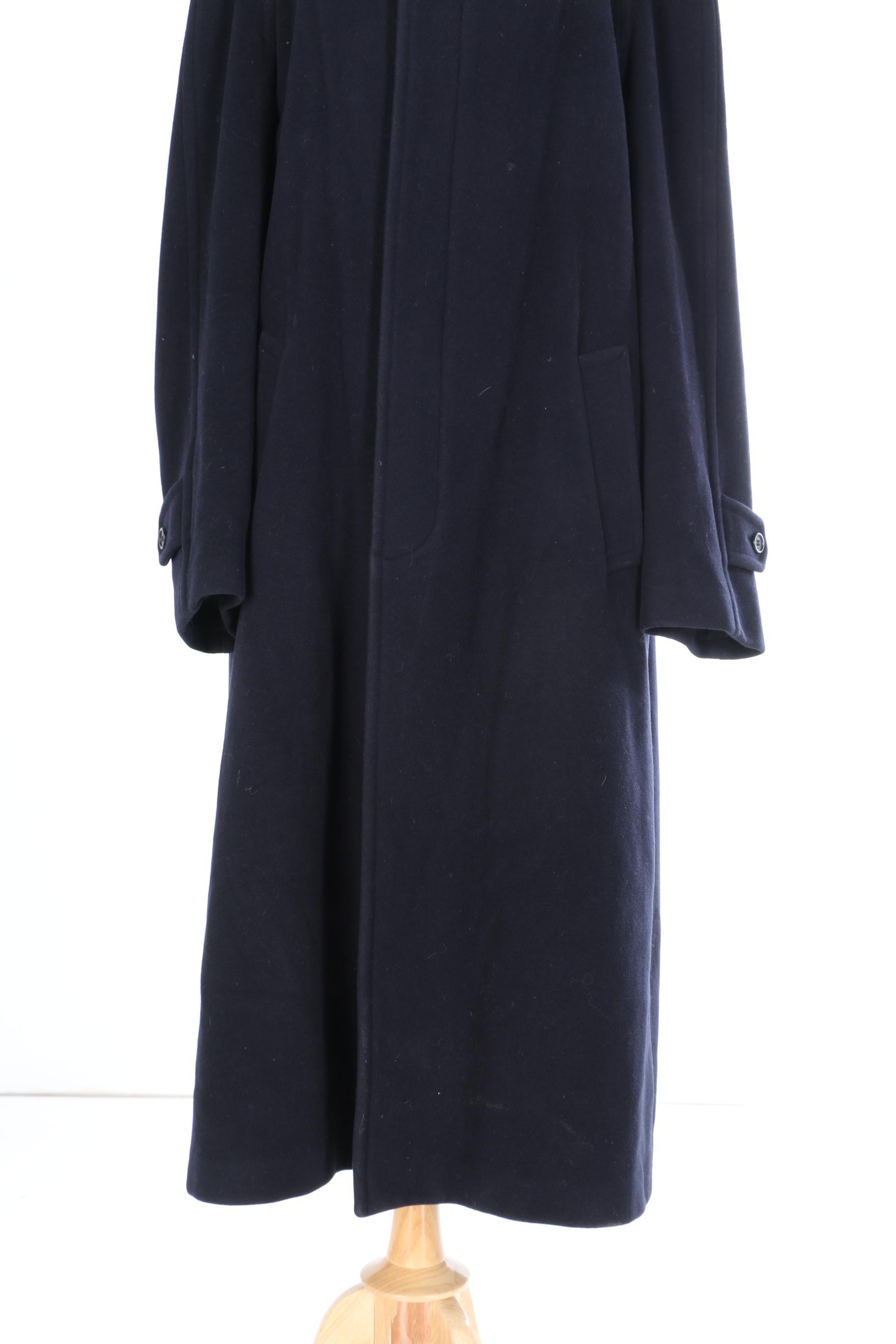 Brooks Brothers Navy Wool Coat