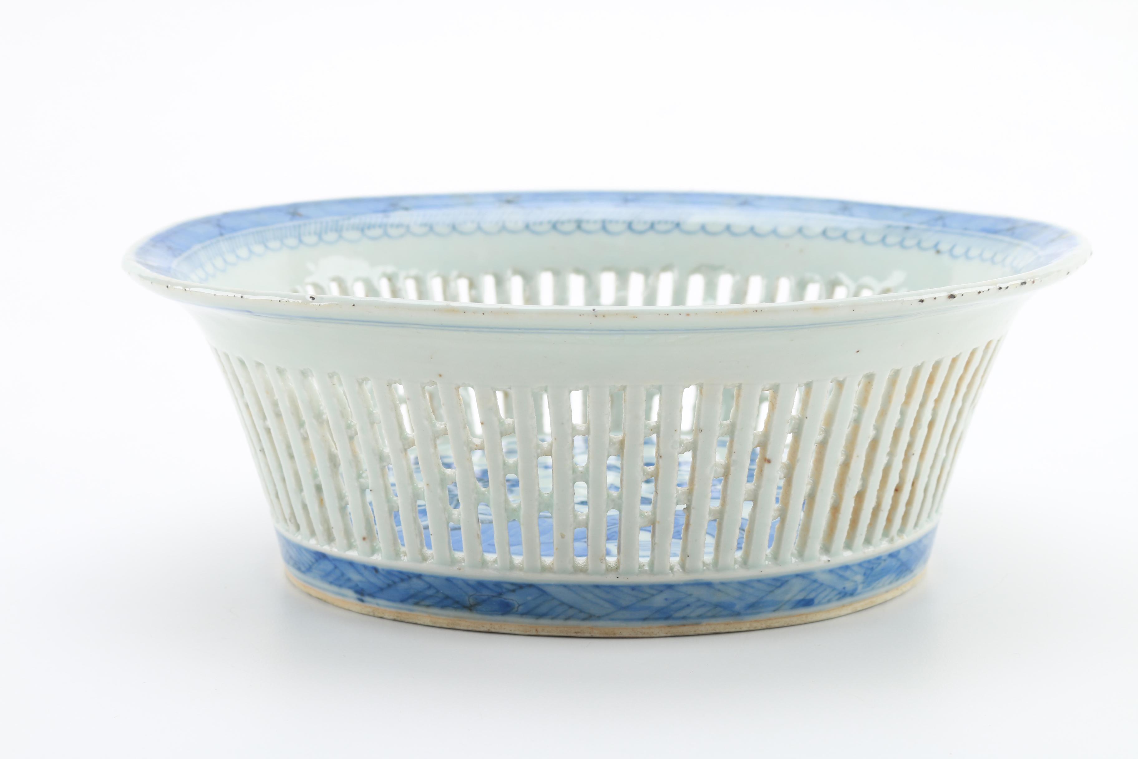 Chinese Ceramic Bowl and Teapot