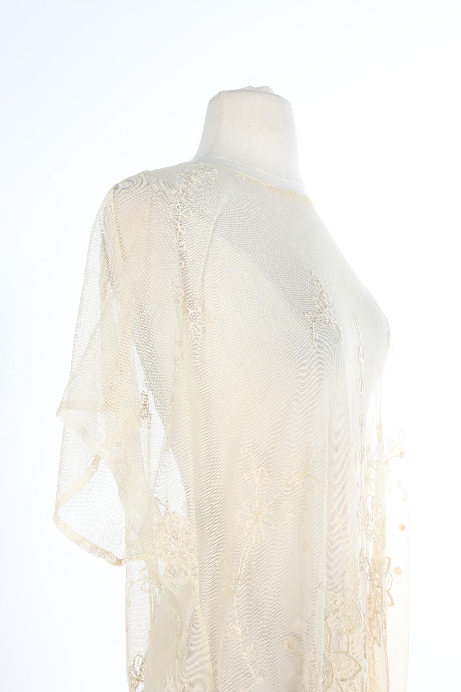 Vintage Sheer Floral Wedding Slip