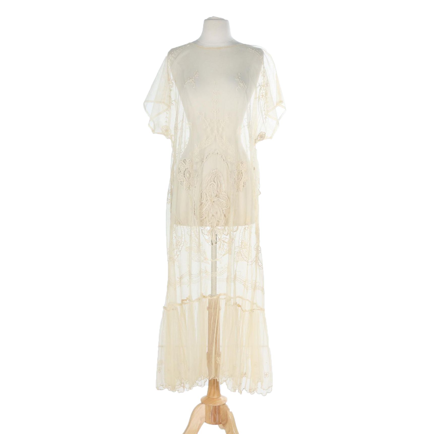 Vintage Sheer Floral Wedding Slip