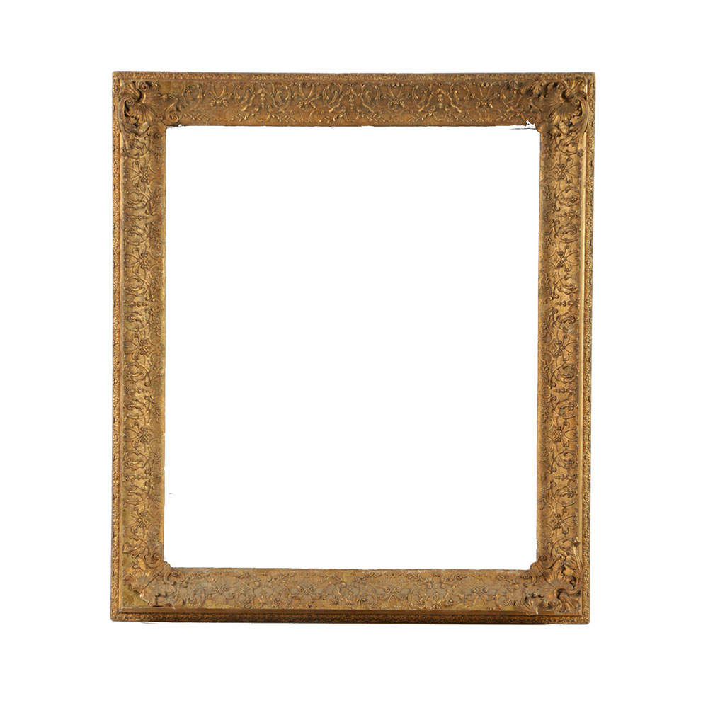 Mid-19th Century Thomas Cole Style Gilt and Gesso Frame