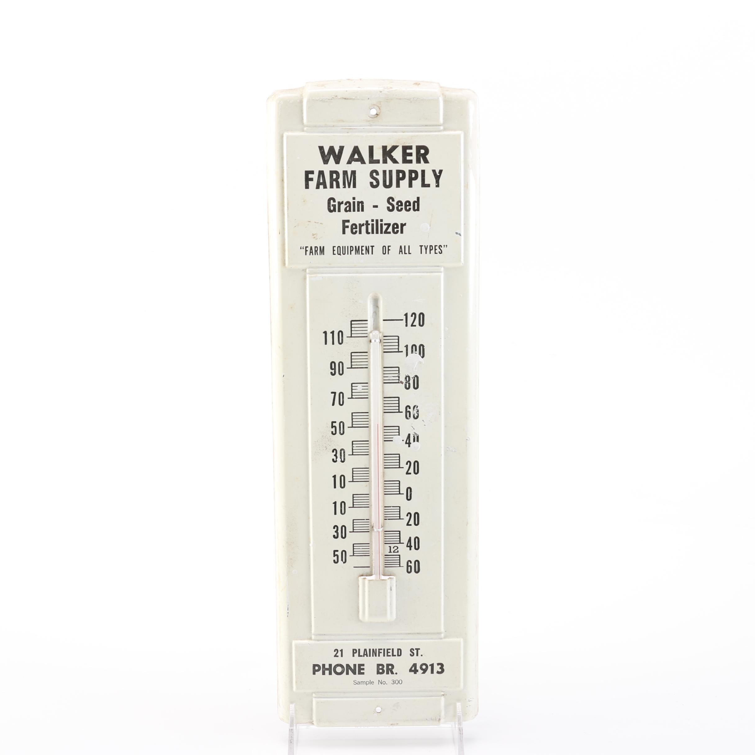 Vintage Walker Farm Thermometer