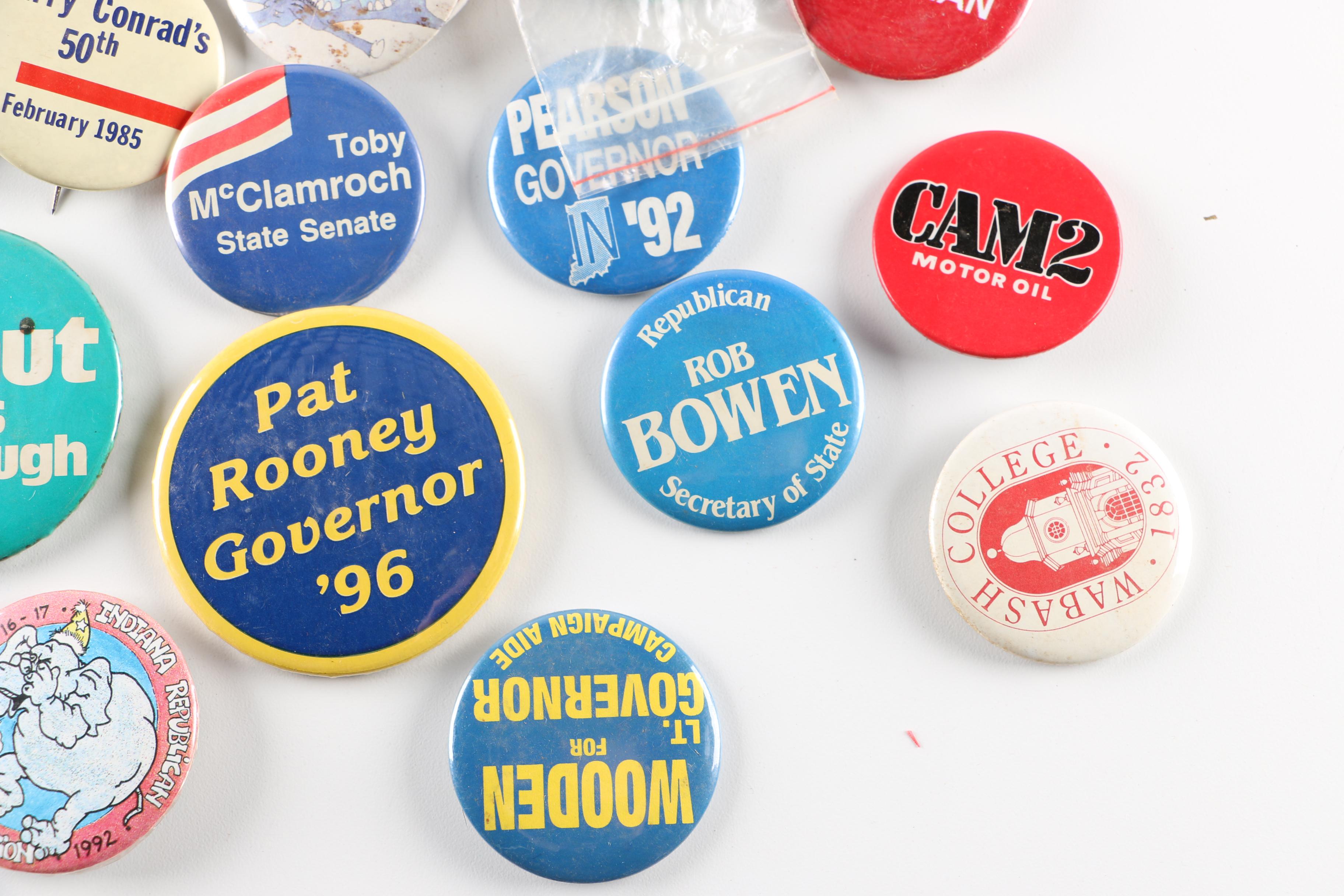 Assortment of Campaign and Other Buttons