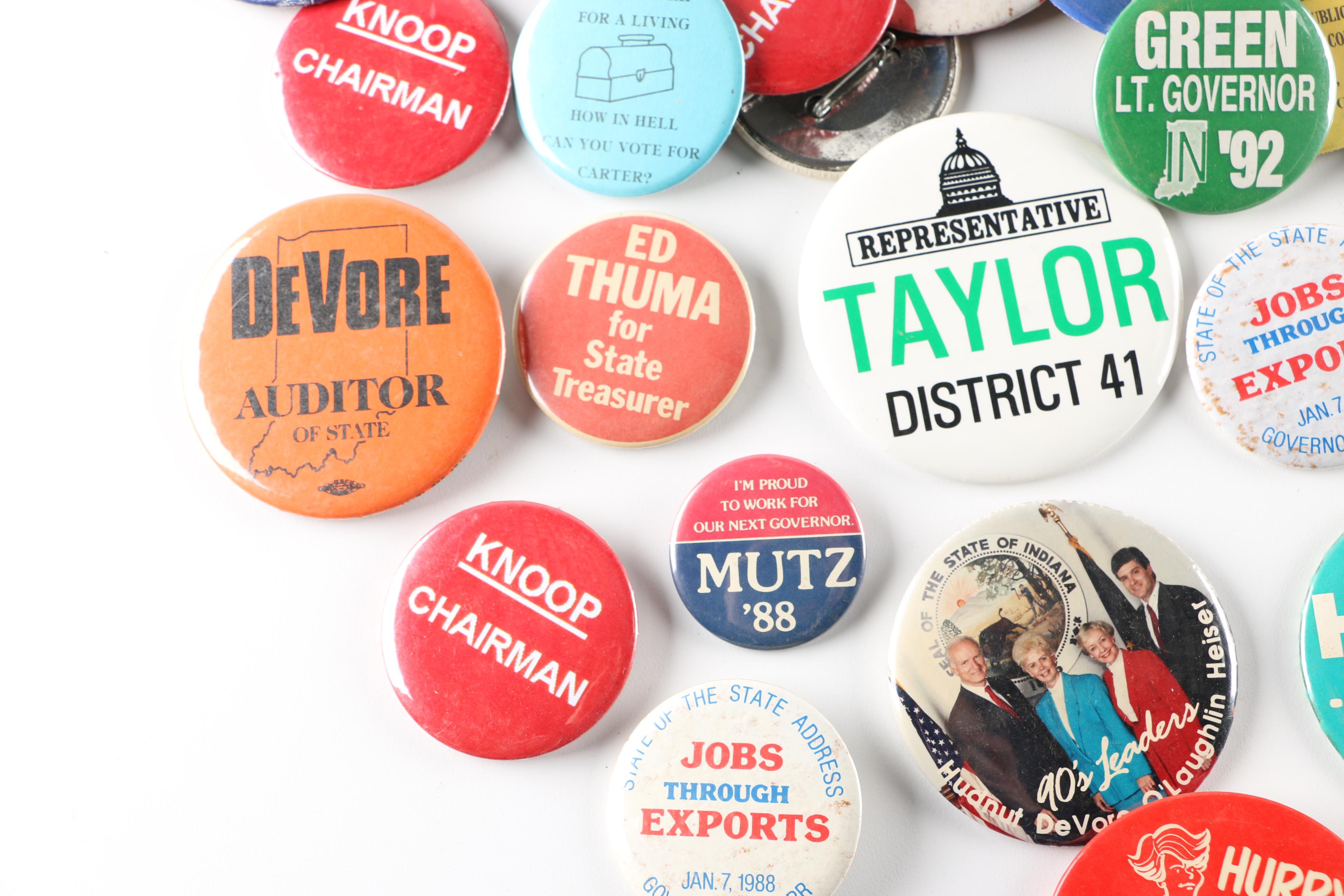 Assortment of Campaign and Other Buttons