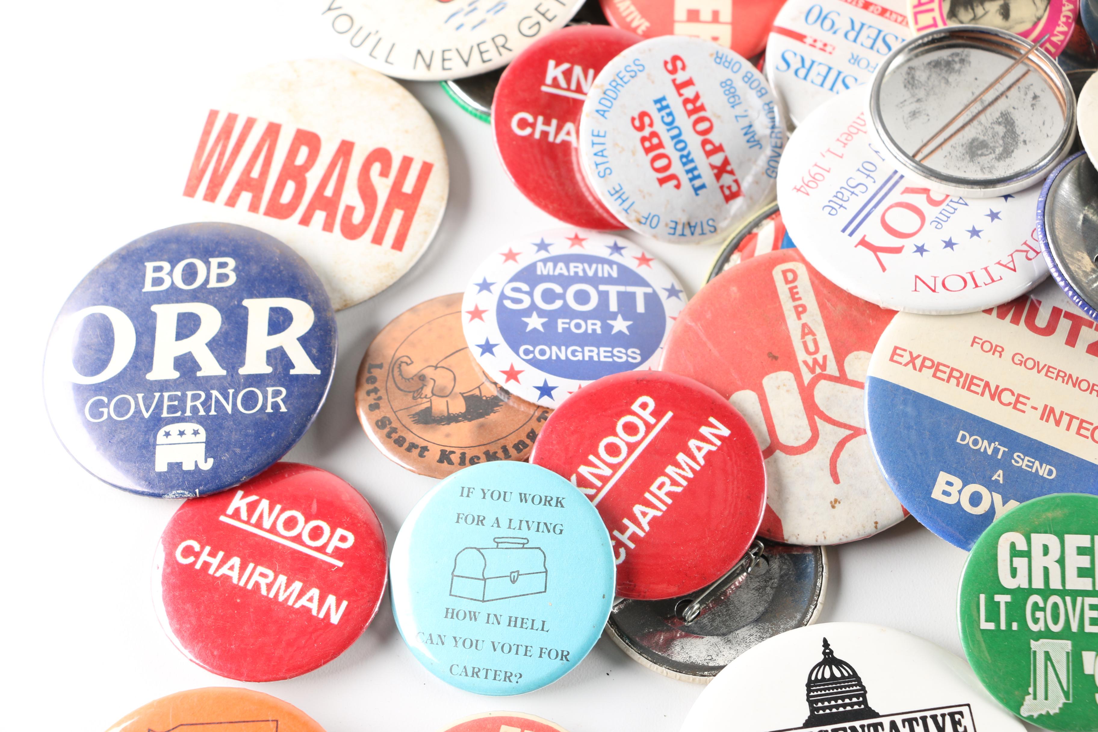 Assortment of Campaign and Other Buttons