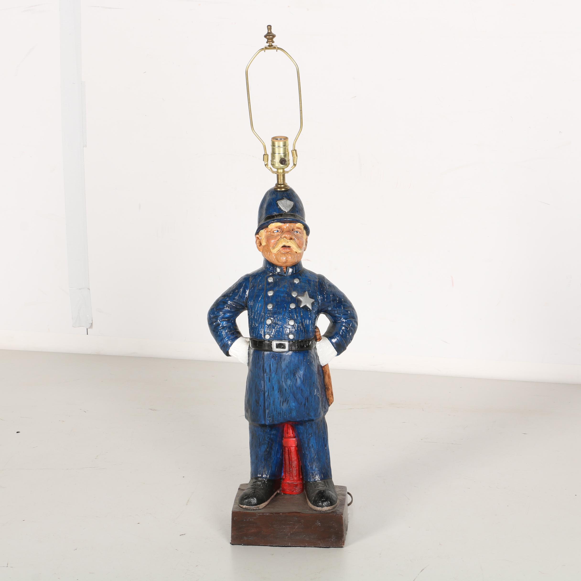 Policeman Figural Table Lamp
