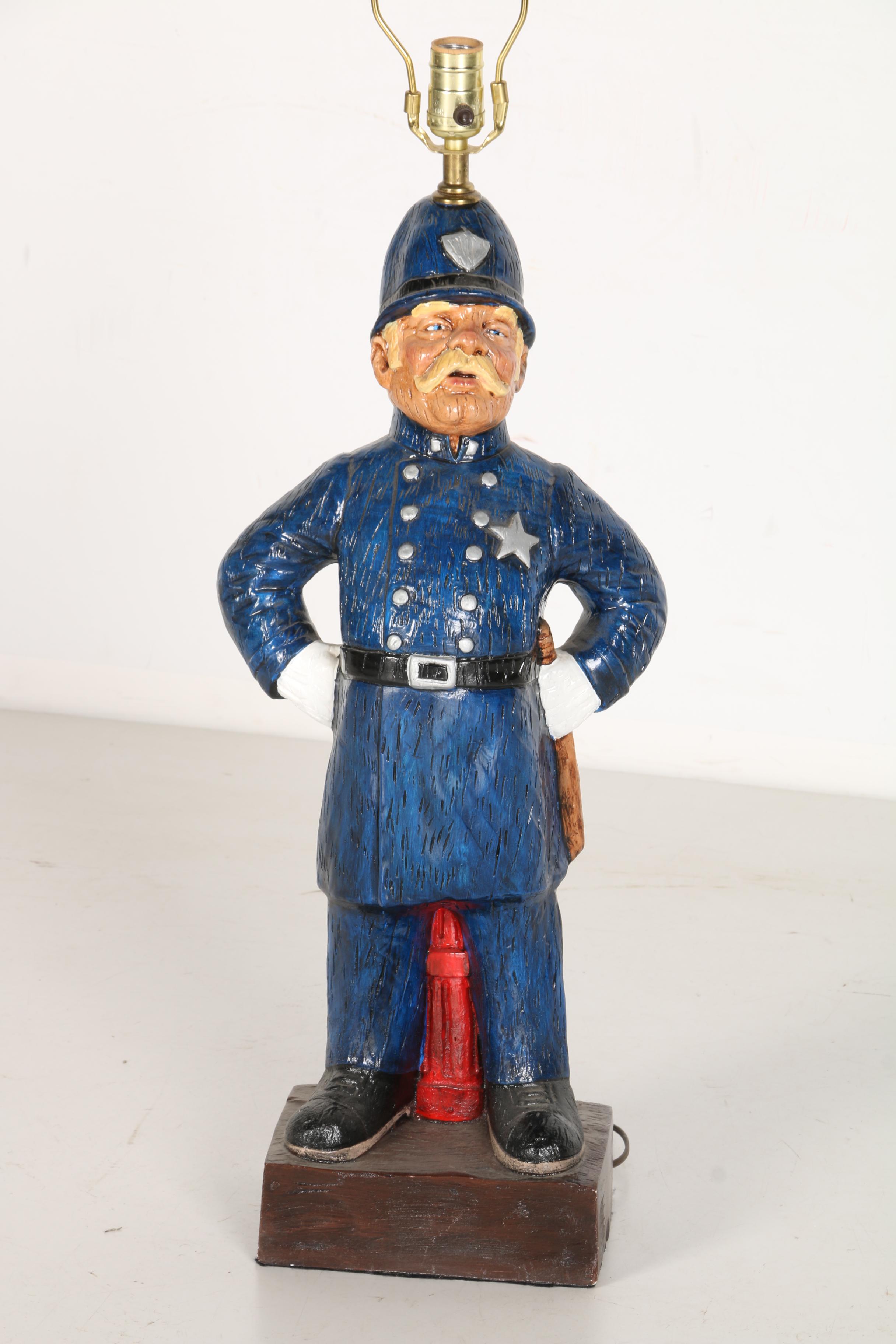 Policeman Figural Table Lamp